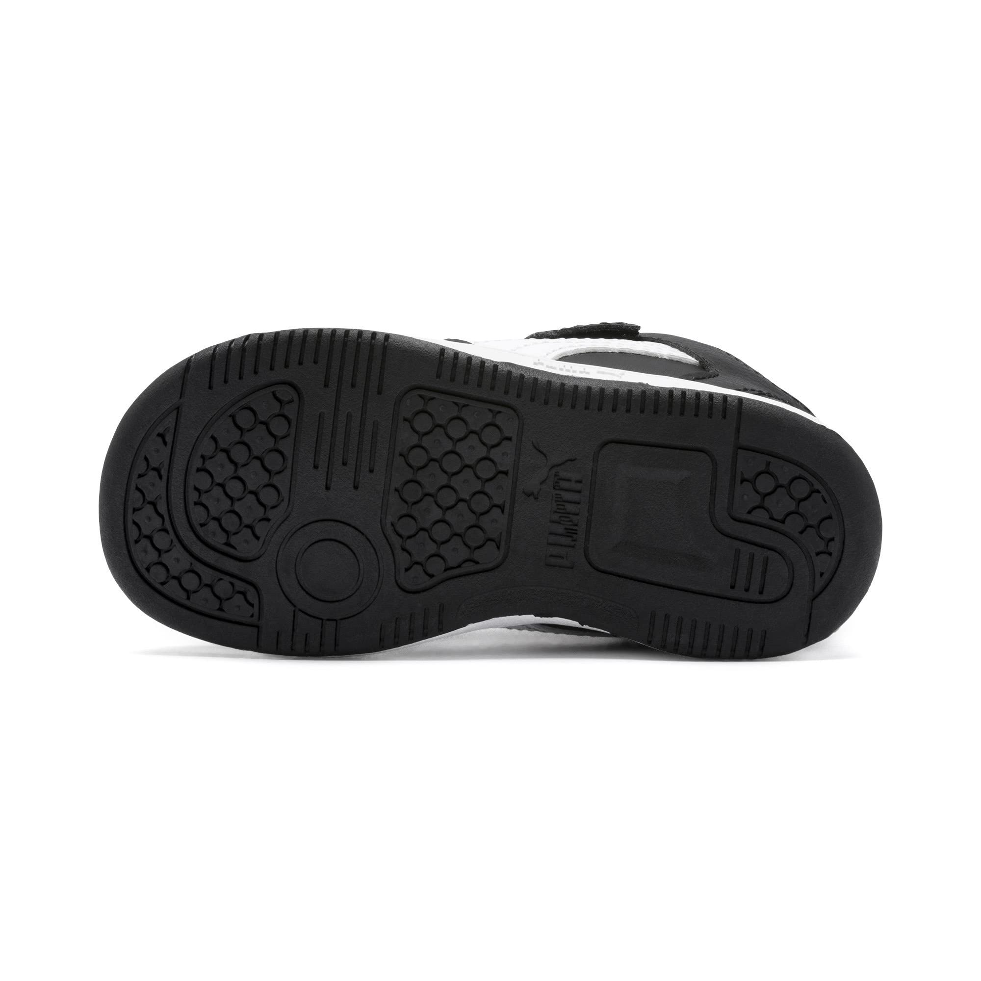 PUMA Unisex Kids Rebound Layup Hook & Loop Sneakers - Lightweight Athletic Shoes for Basketball, Running & School Activities
