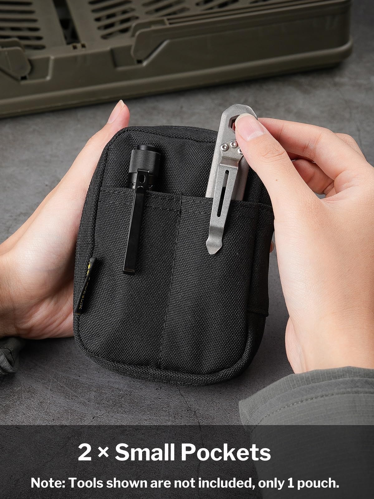VIPERADE VE31 EDC Pouch - Mini Tactical Organizer Bag with Velcro Fastening for Camping, Hiking, Travel & Bushcraft | Compact Storage for Gear, Tools & Essentials | Perfect for Outdoor Adventures & Everyday Carry (EDC)
