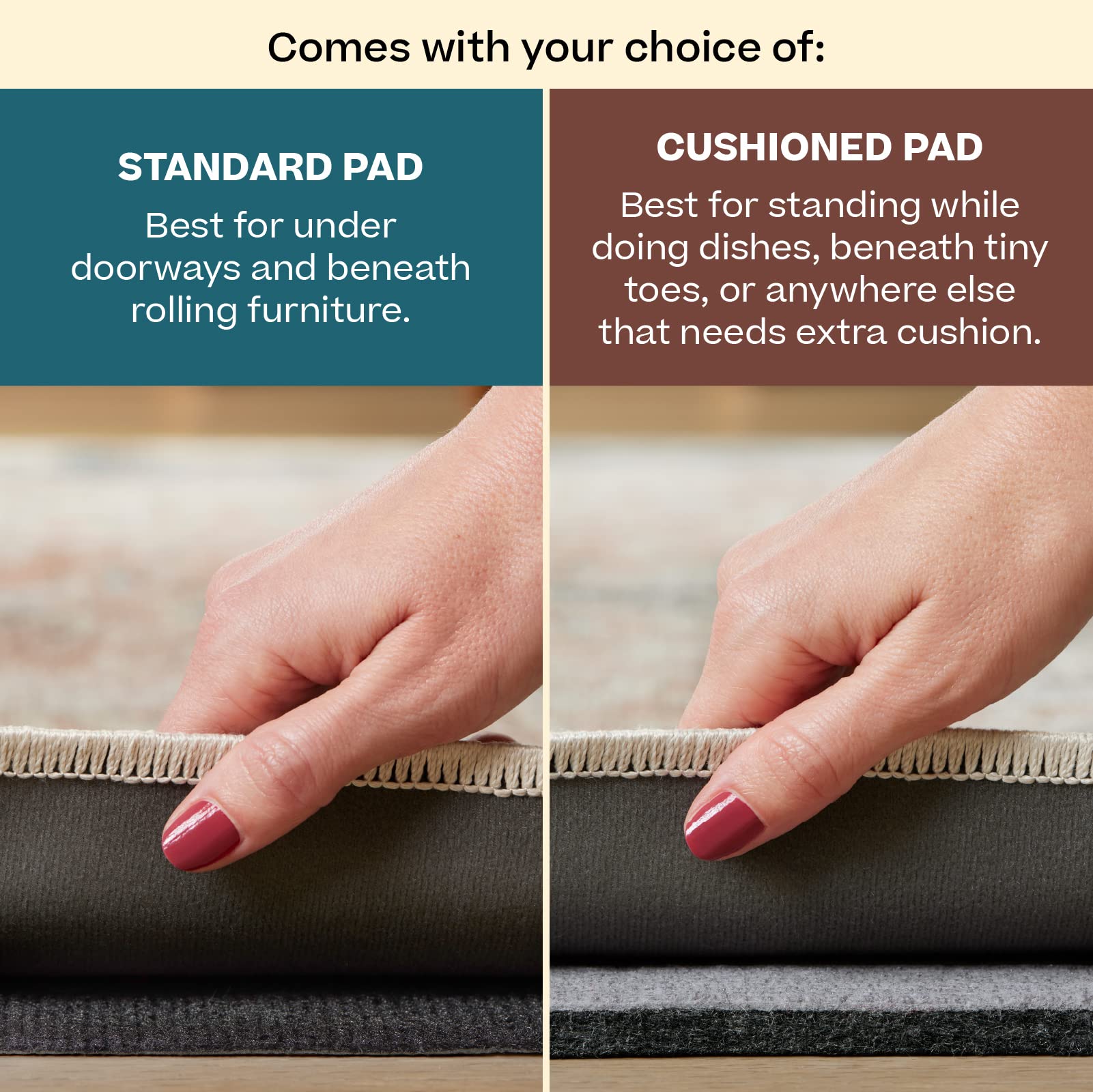 Ruggable Washable 2x3 Area Rug - Alessia Dark Wood Pattern | Premium Non-Slip Rug for Living Room, Bedroom, Kitchen, Office & Classroom | Perfect for High-Traffic Areas & Pet-Friendly Homes