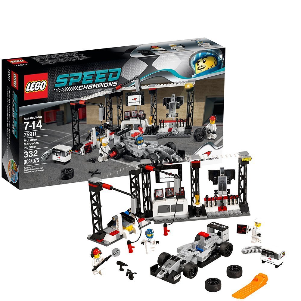 LEGO Speed Champions McLaren Mercedes 75911 Building Kit – Race Car Toy Set for Kids & Adults – Perfect for Play, Display & Collecting