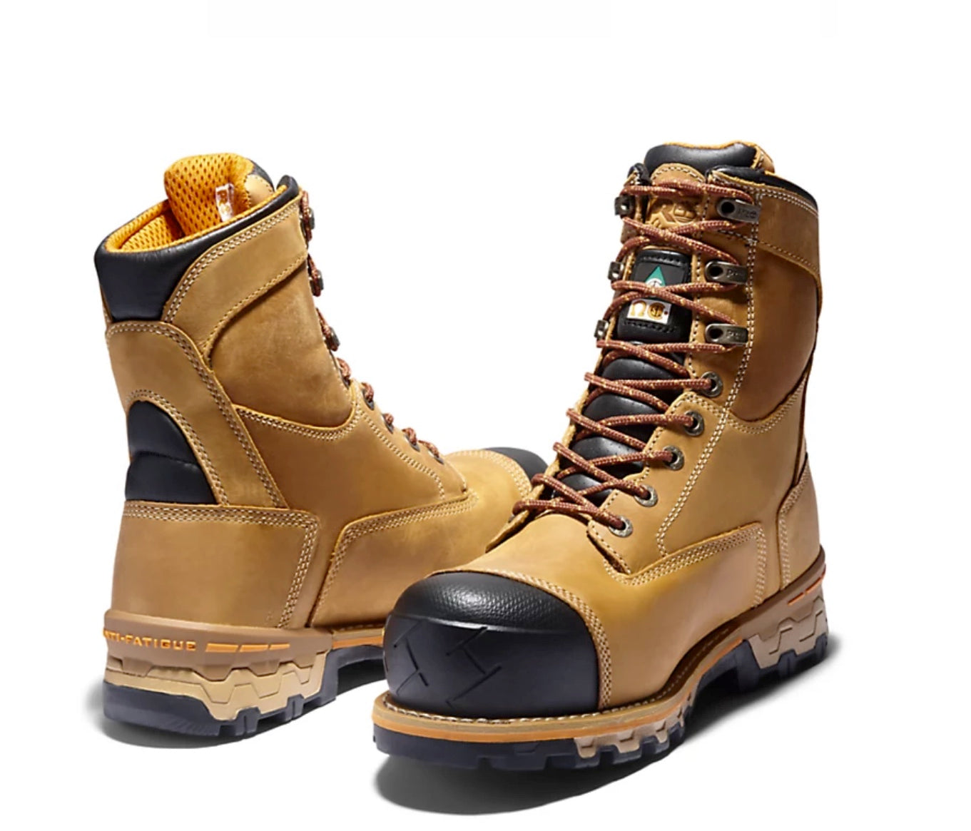 Timberland PRO Boondock Men's 8 Inch Waterproof Work Boots with Composite Safety Toe - TB0A21B7231 - Durable Construction for Outdoor Work, Hiking & Industrial Safety