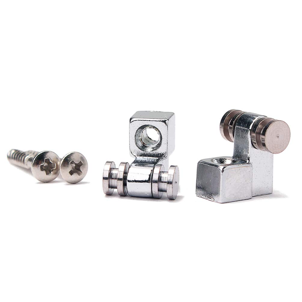 Healifty 2-Piece Vintage Roller Guitar Guide Accessories - Compatible with Metal Bass & Electric Guitars | Perfect for Smooth String Action & Enhanced Playability