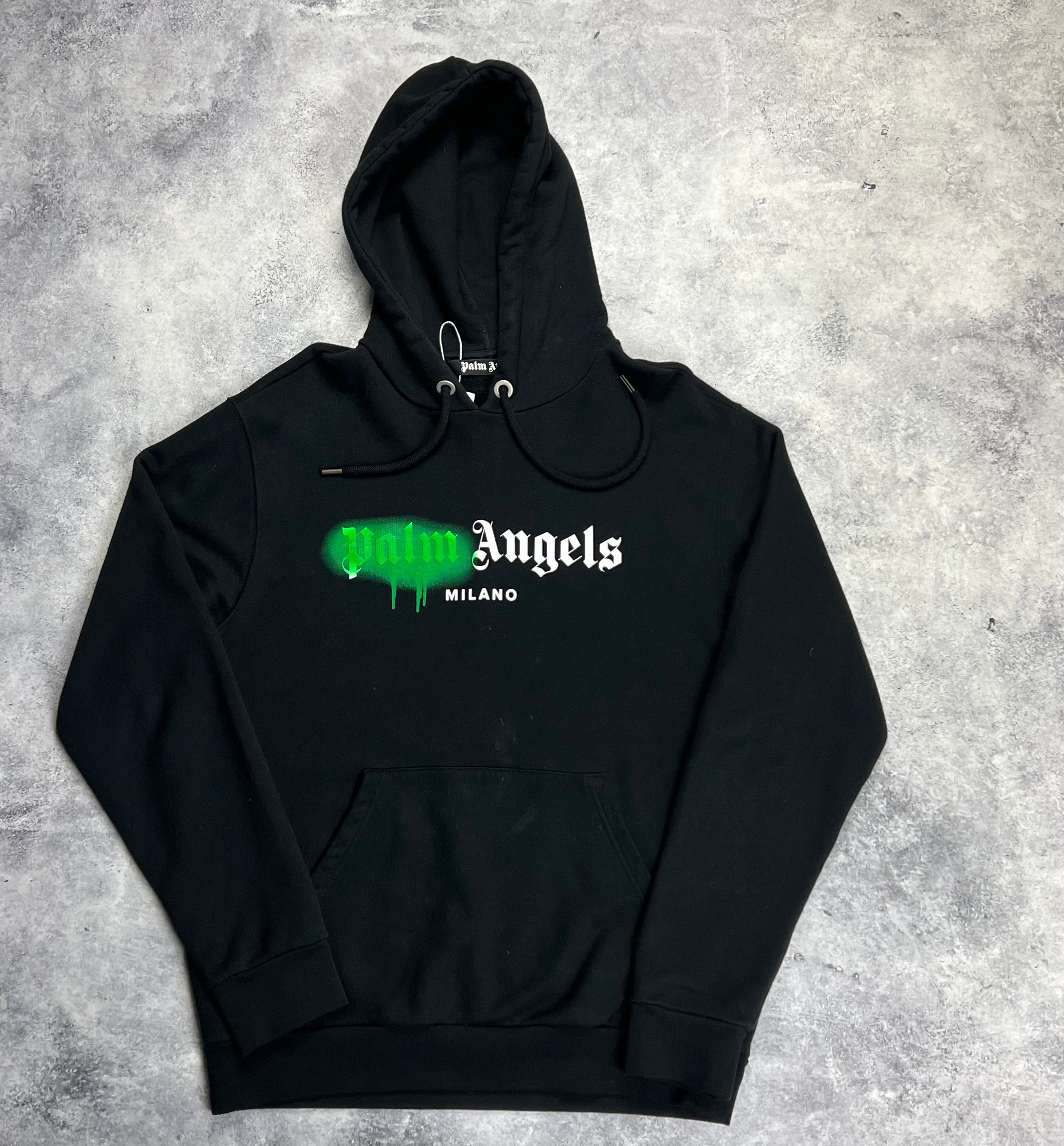 Palm Angels Black Milano Spray Hoodie - Trendy Oversized Streetwear for Men & Women | Perfect for Casual Outfits, Street Style & Urban Fashion