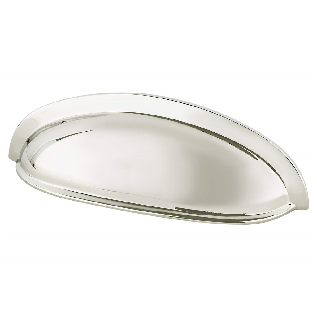 Designers Group Madison 3 Cup Drawer Pull - Polished Nickel Cabinet Handle for Kitchen & Bathroom Hardware Upgrade