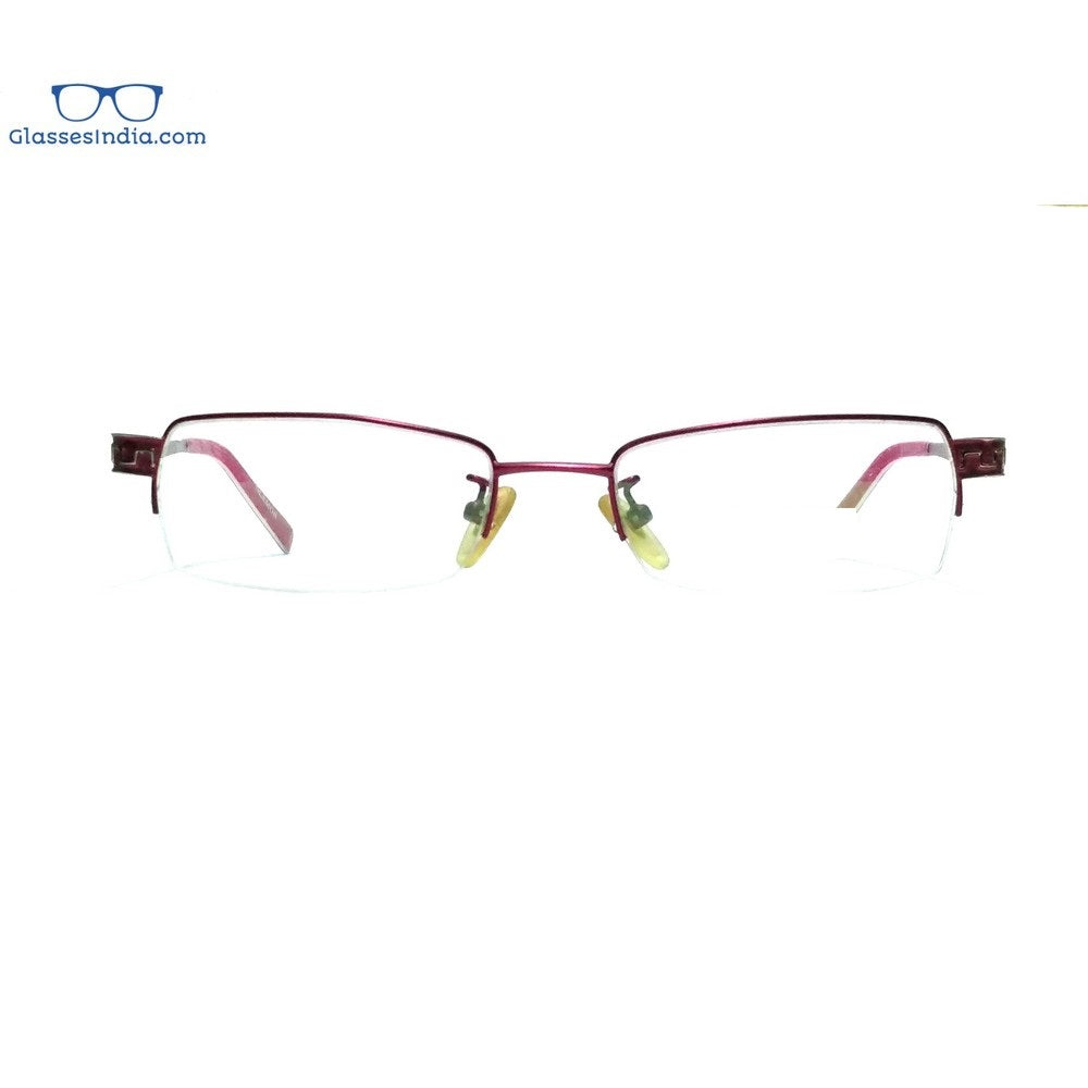 Stylish Pink Supra Half Rimless Blue Light Blocking Glasses for Women - Model 5610PK - Perfect for Computer Use, Gaming & Office Work