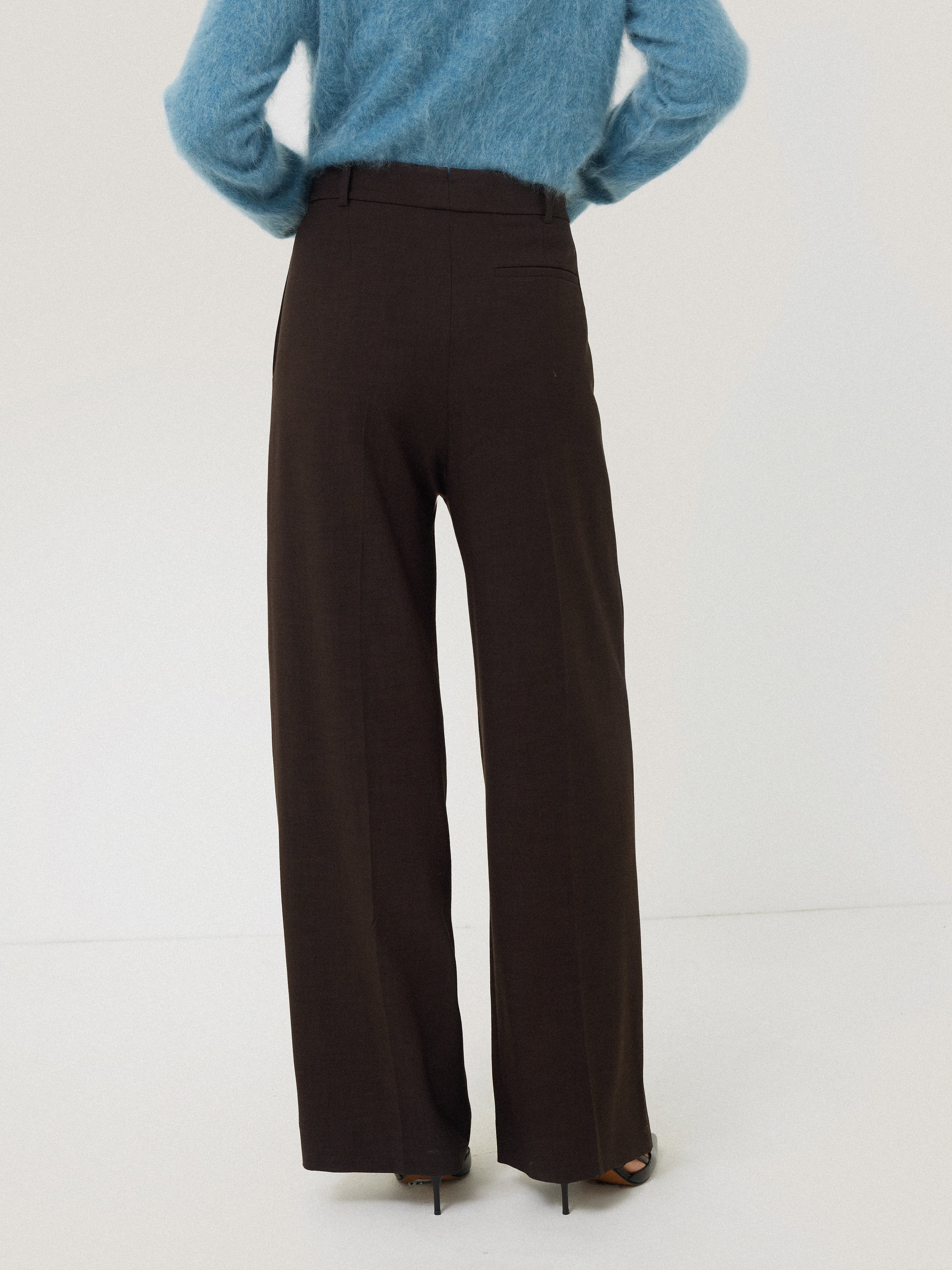 Kemp Crosshatch Trouser Pants for Men | Classic Brown Casual Dress Pants | Perfect for Office, Business Meetings & Smart Casual Outfits