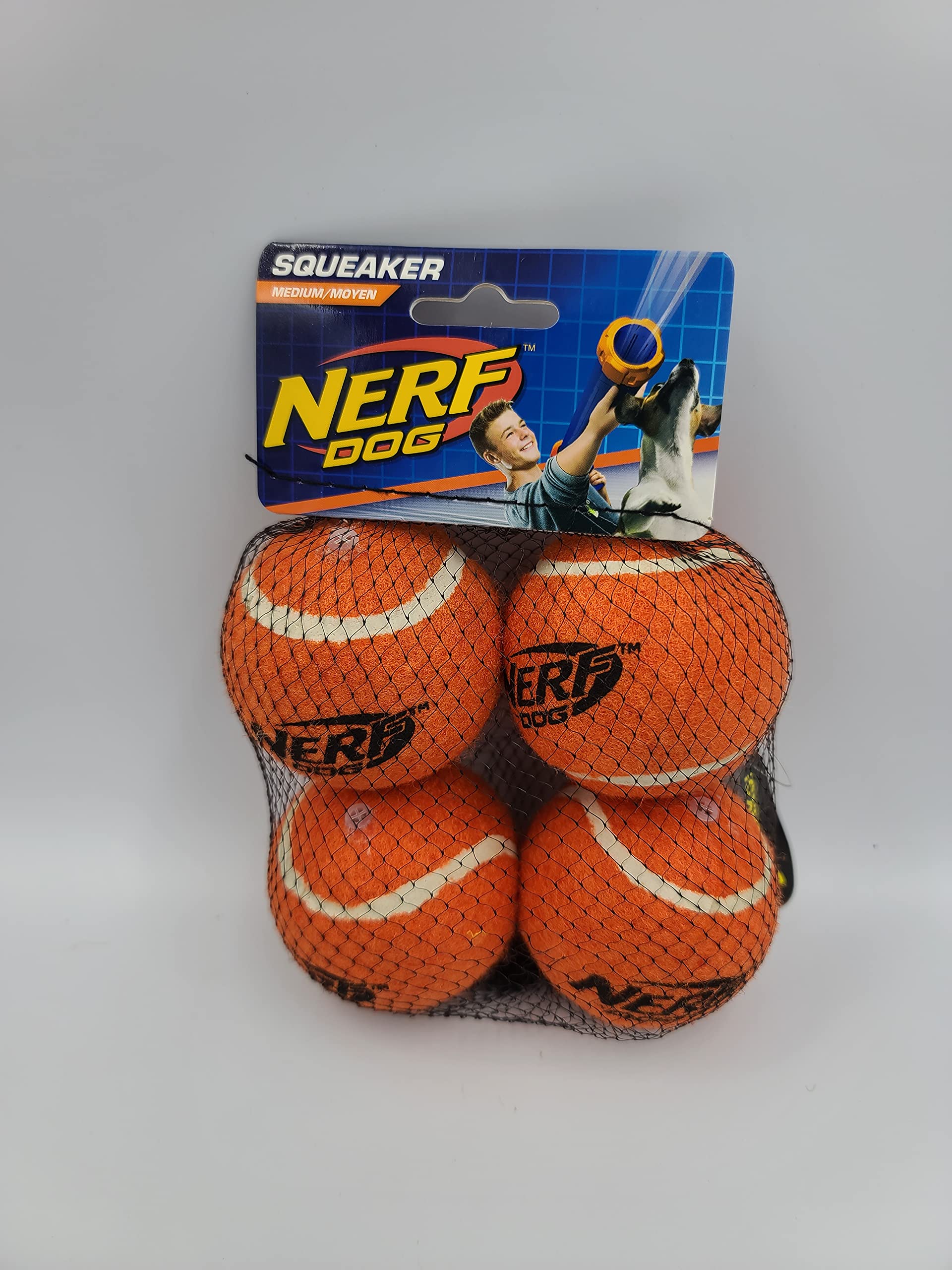12 Pack Durable Dog Squeaky Tennis Ball Toys - Colorful Chew Toys for Small & Large Dogs - Perfect for Fetch, Training & Outdoor Play