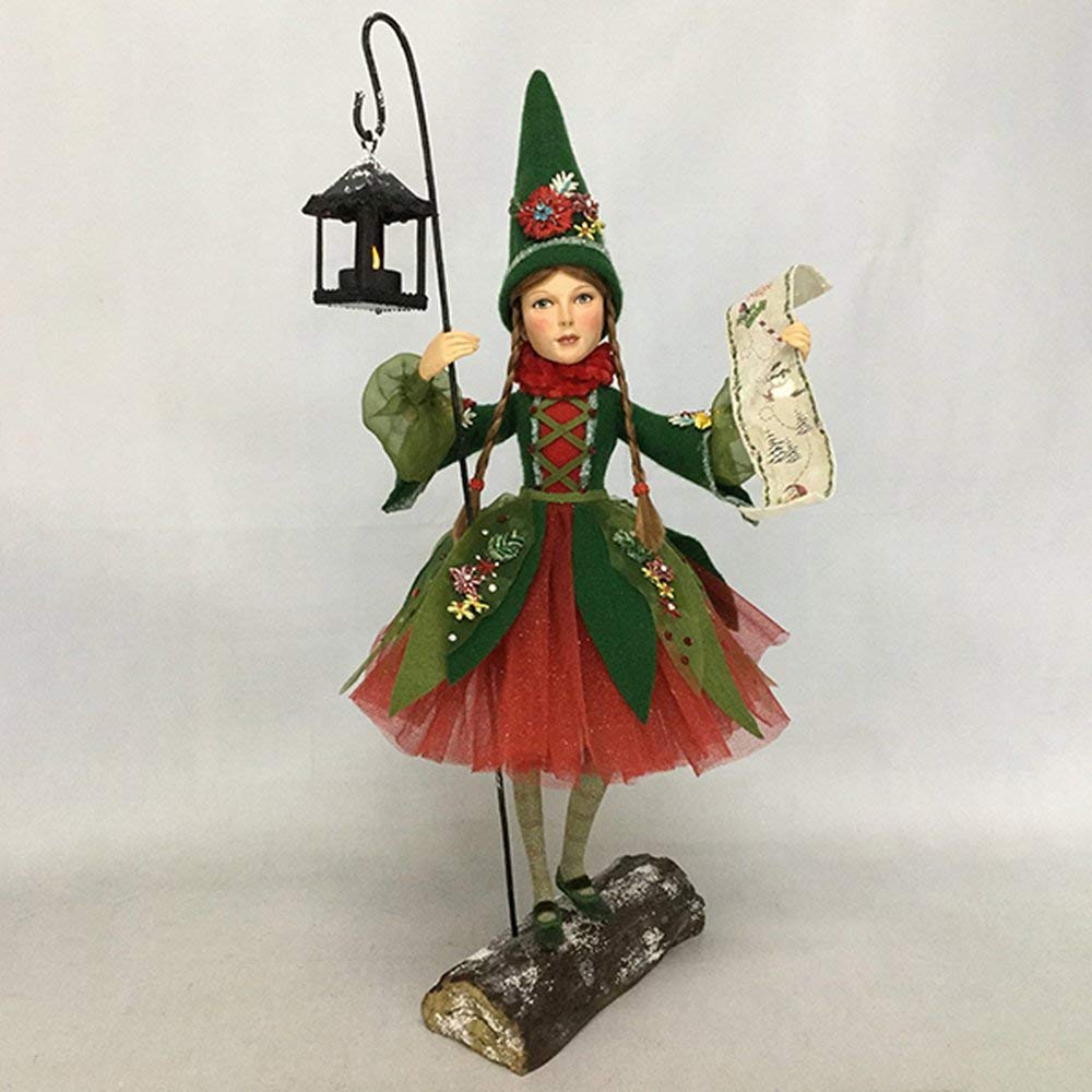 Katherine's Collection 2020 Snow Day Gnome Girl Large Red Resin Figurine - Perfect for Christmas Decor, Holiday Home Décor & Winter Gift Giving