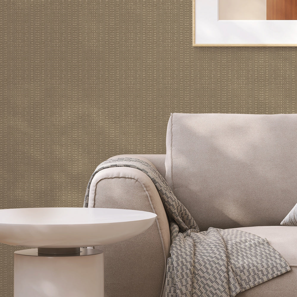Batik Stripe Peel and Stick Wallpaper - Self-Adhesive Removable Wallpaper for Bedroom, Living Room, Kitchen - Easy to Apply and Remove - Perfect for Home Decor and DIY Projects