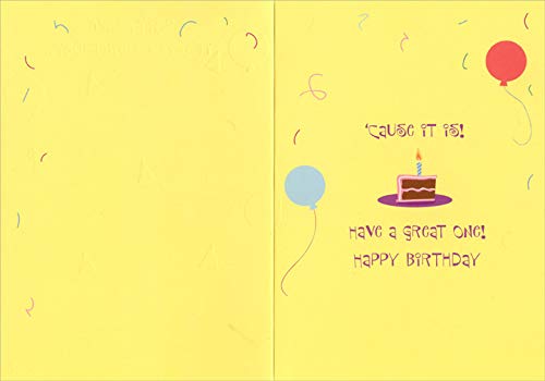 Fun Kids Birthday Card - Ice Cream & Cake Design - Perfect for Children's Parties & Celebrations | Cute Juvenile Greeting Card for Boys & Girls