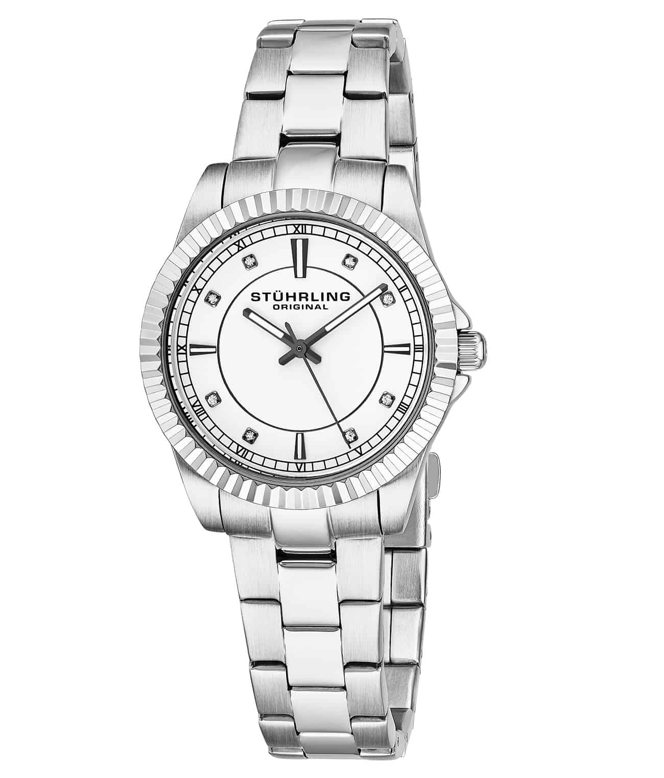 Grey Dial / Silver Case / Silver Stainless Steel Bracelet Deployant Buckle