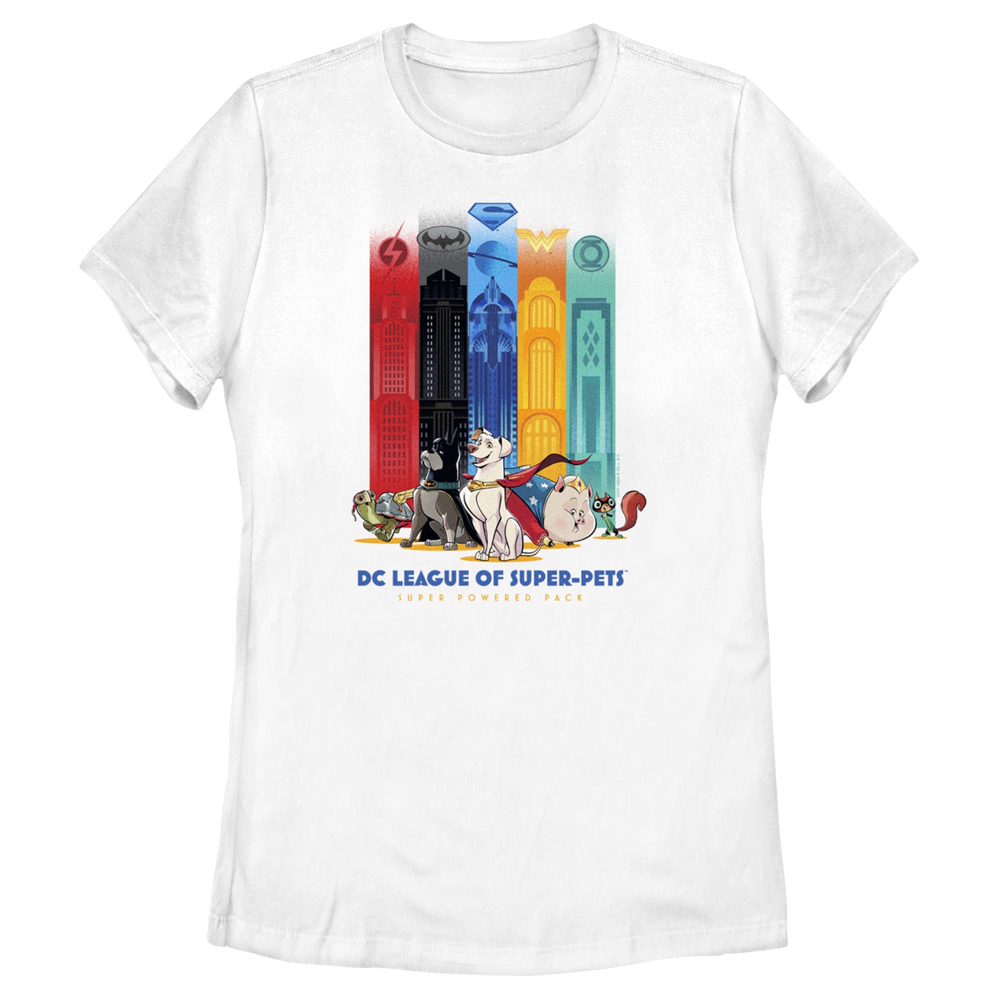 Women's Super-Pets T-Shirt - Casual Superhero Tee for Fans