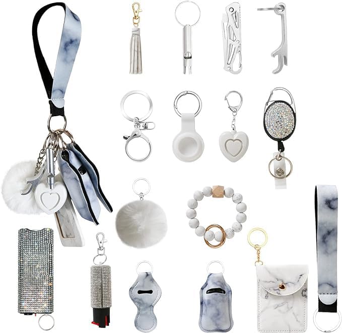 Gray Keychain Set