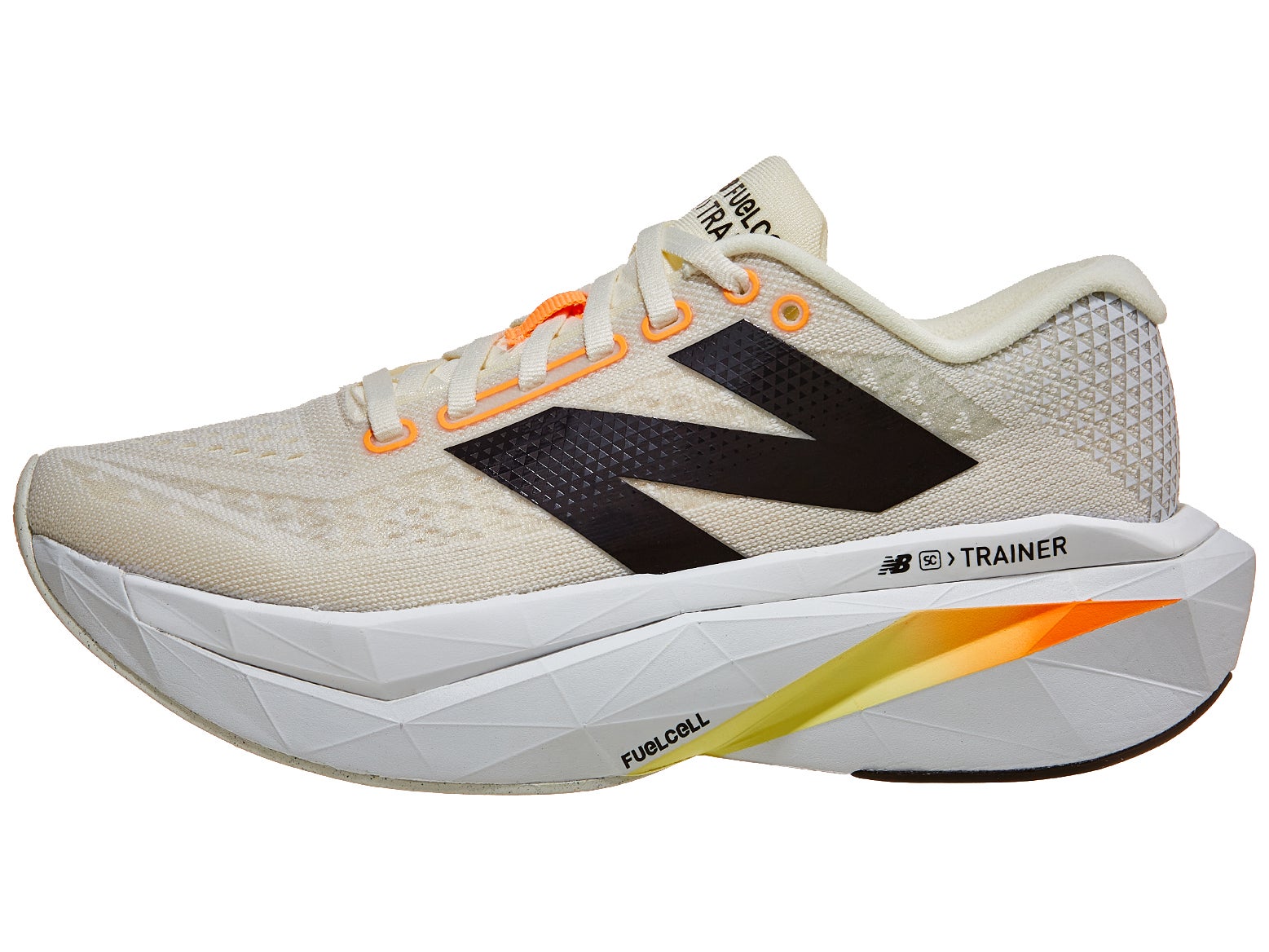 Women's Running Shoes - New Balance FuelCell SuperComp Trainer v3 in CA Angora/Hot Mango/Black - Lightweight Cushioned Training Shoes for Women - Perfect for Marathon Training, Gym Workouts & Daily Running