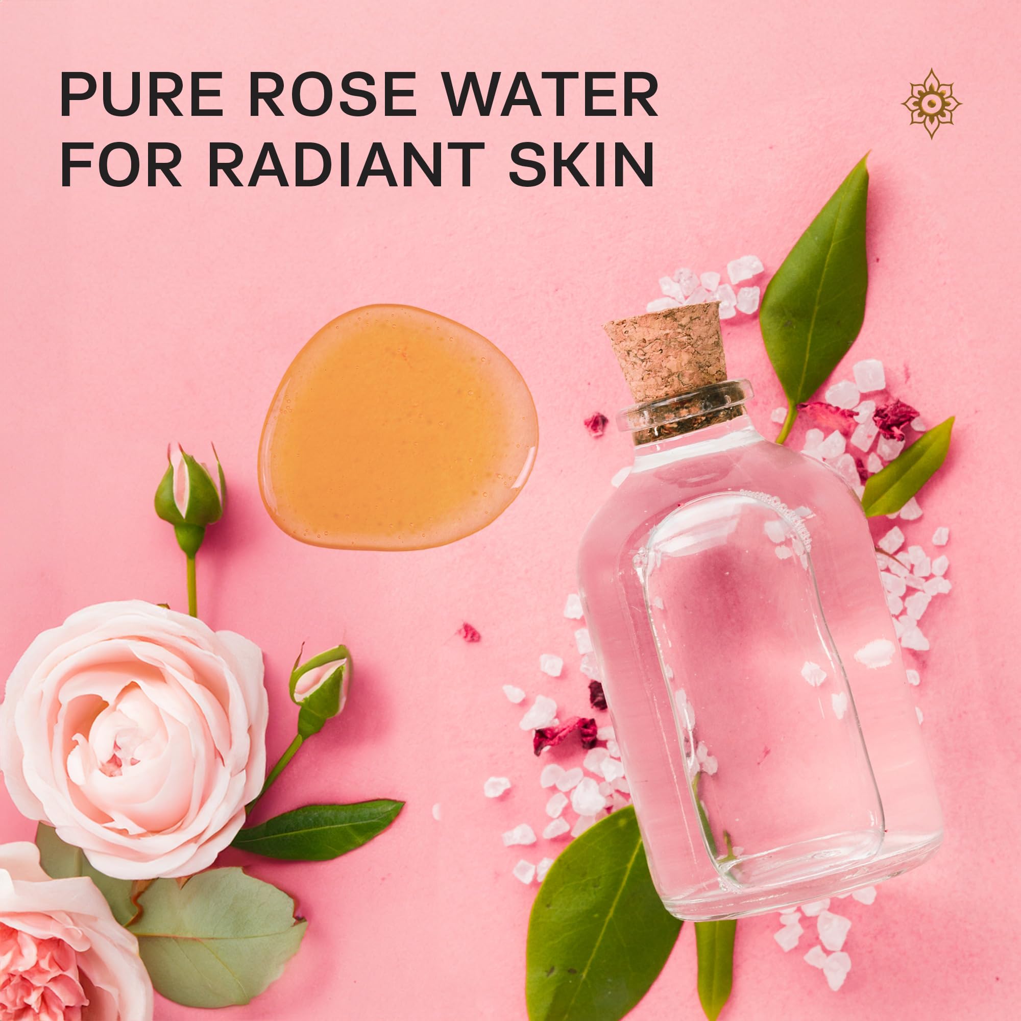 Authentic Rose Body Wash for Sensitive Skin - Moisturizing Shower Oil with Rose Oil & Rose Water | Vegan, Cruelty-Free, Hydrating Body Wash for Women | 16.9 Fl Oz | Perfect for Dry Skin & Relaxing Bath Time