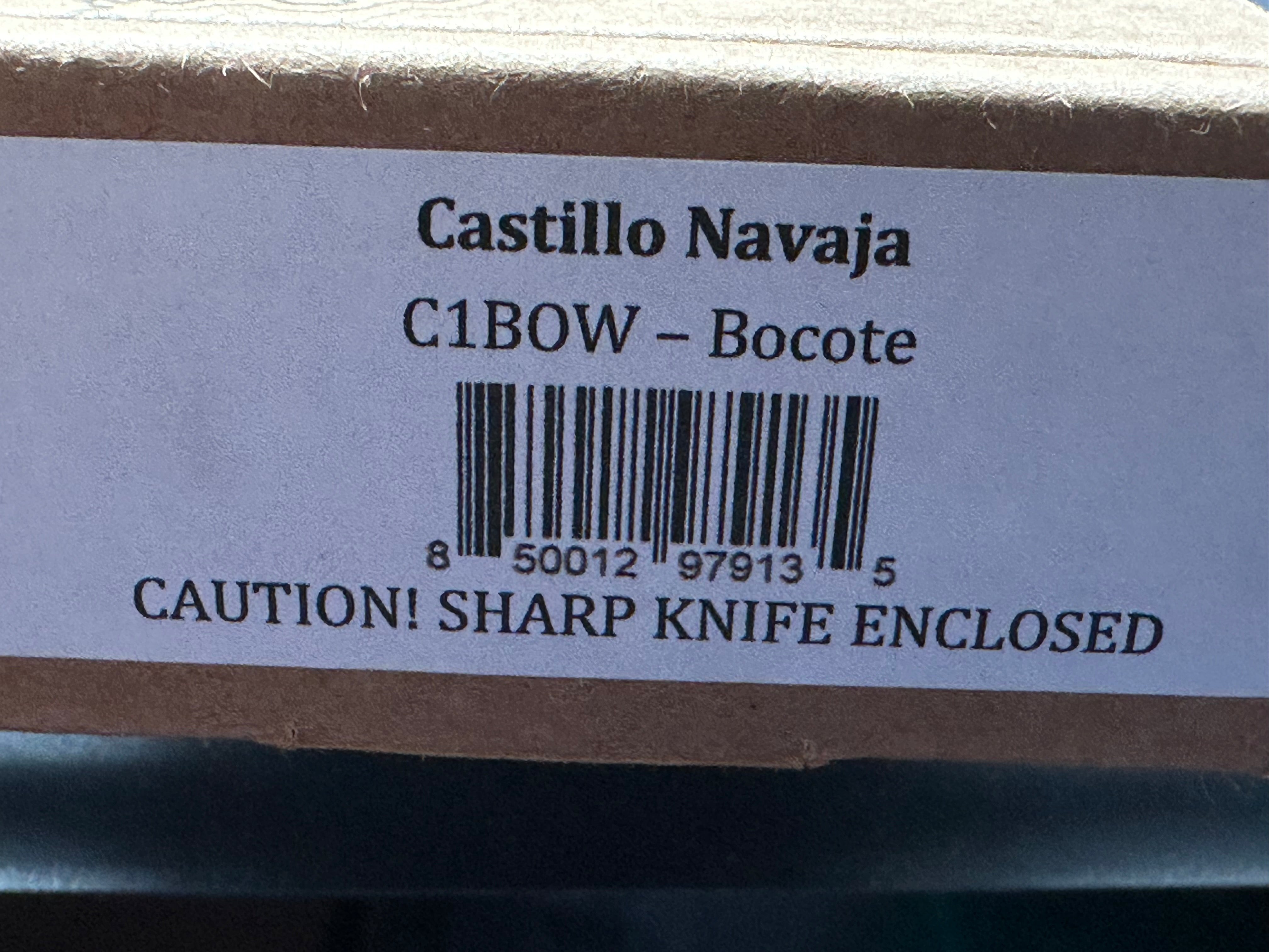 Castillo Knives Navaja Lockback Folding Knife C1BOW - 3 Inch Satin Sandvik 14C28N Stainless Steel Blade, Cocobolo Wood Handle - Perfect for Camping, Hunting & Everyday Carry (EDC)