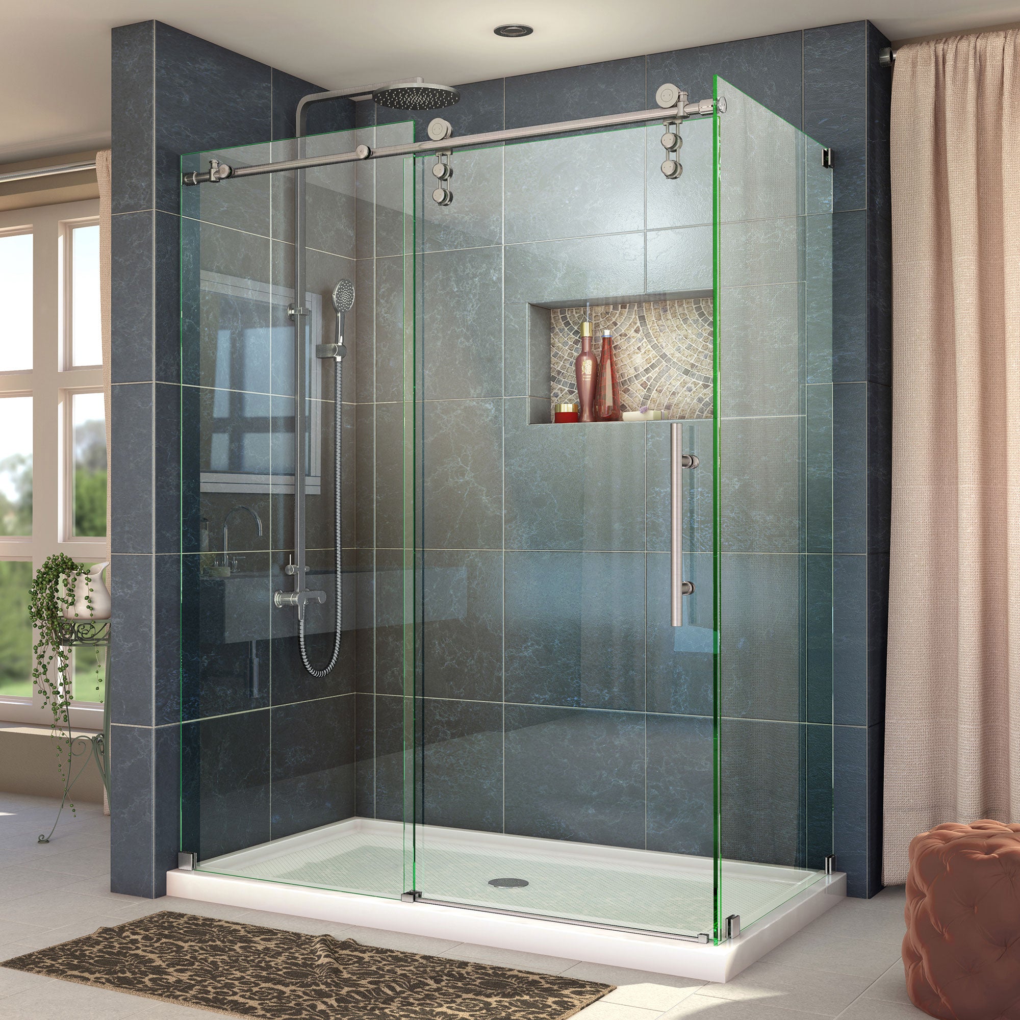 DreamLine Enigma Z Frameless Sliding Shower Door - 34.5