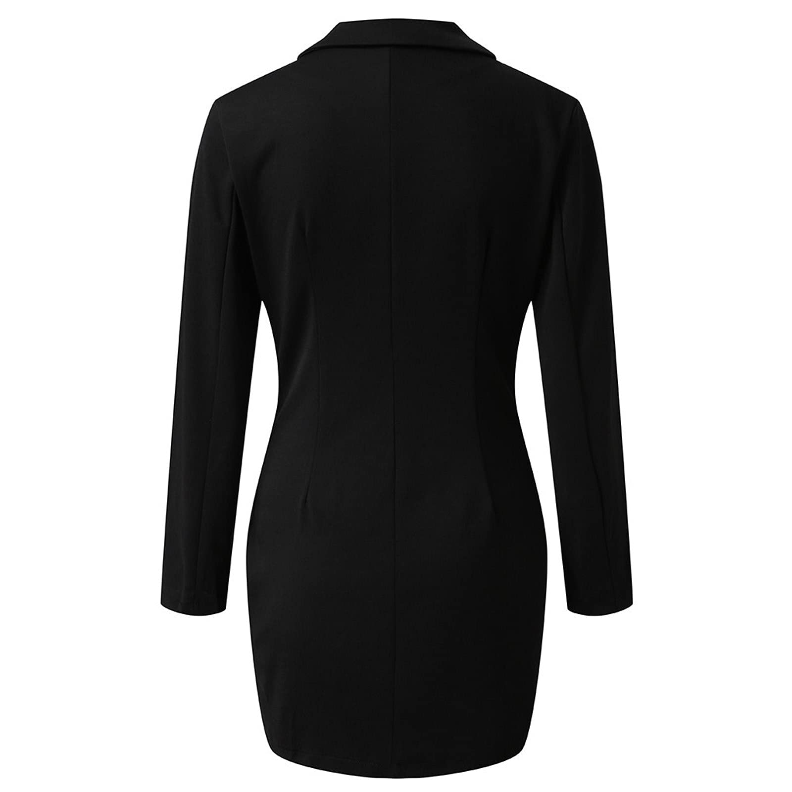 Elegant Women's Asymmetric Blazer Dress for Work & Office Events