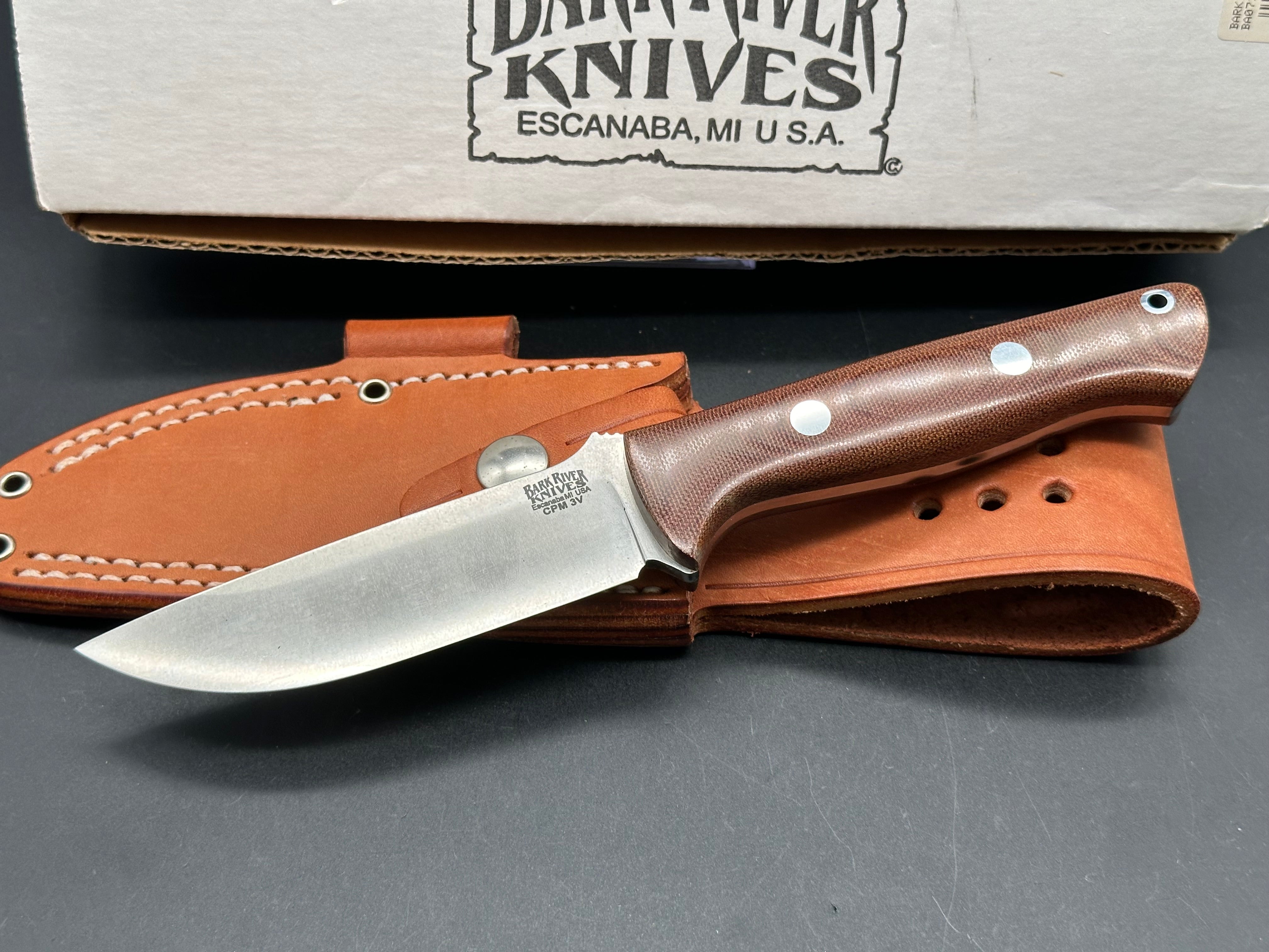 Bark River Bravo 1 LT CPM 3V Knife - High-Performance Outdoor Survival Blade for Hunting, Camping & Bushcraft