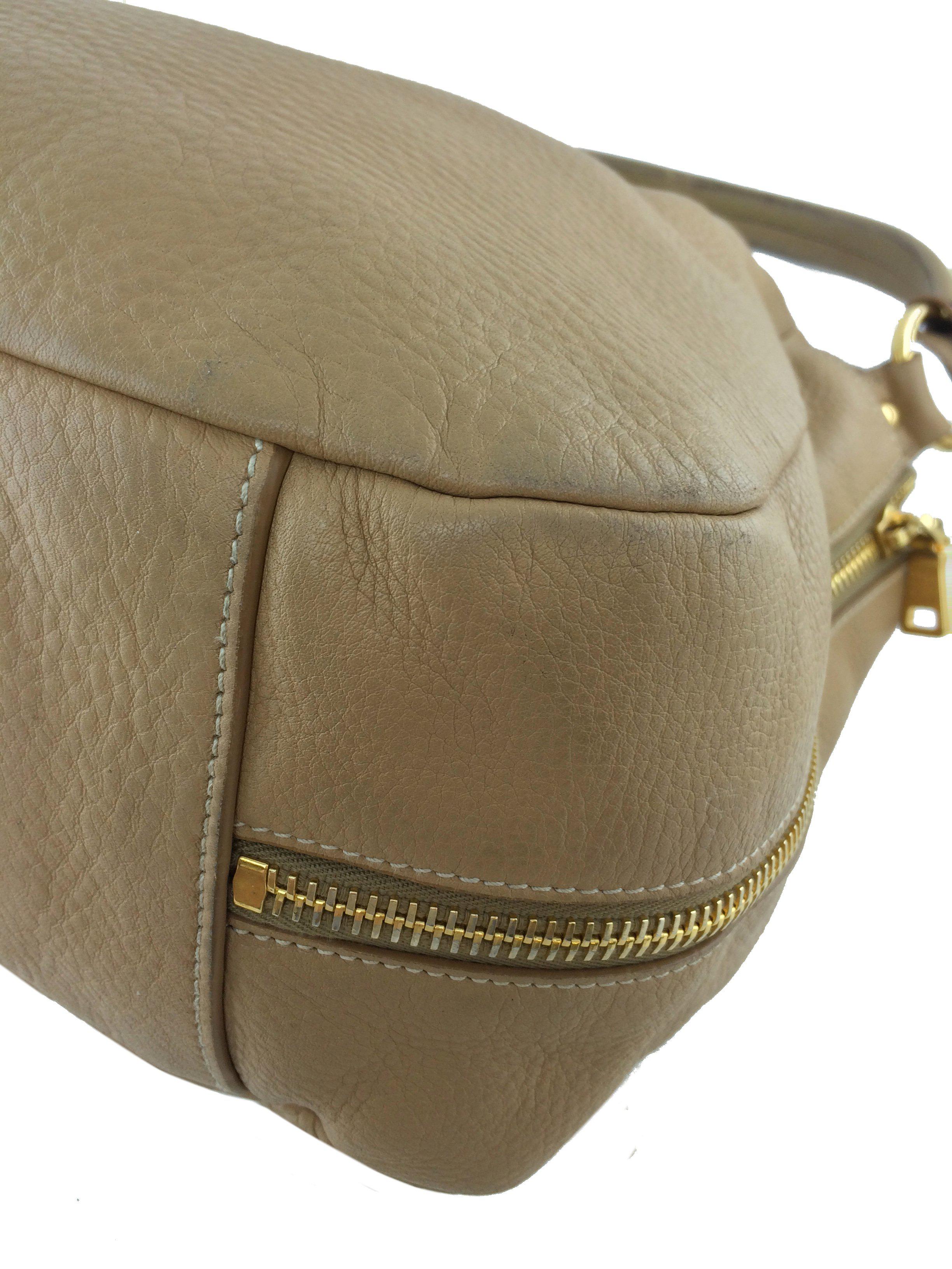 Prada Side Pocket Vitello Daino Zip Hobo Bag - Luxury Leather Shoulder Bag for Women | Perfect for Work, Travel & Everyday Use