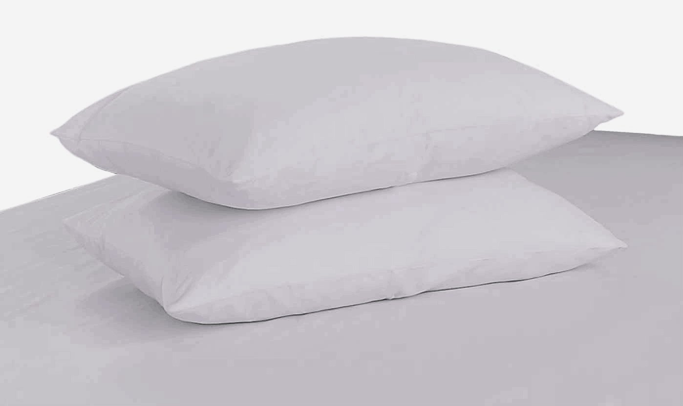 Premium 2-Piece Soft Cloud White Queen Size Pillowcase Set - 100% Cotton Breathable Pillow Covers for Bedroom, Hotel & Home Decor (Standard Queen 20x30 Inches)