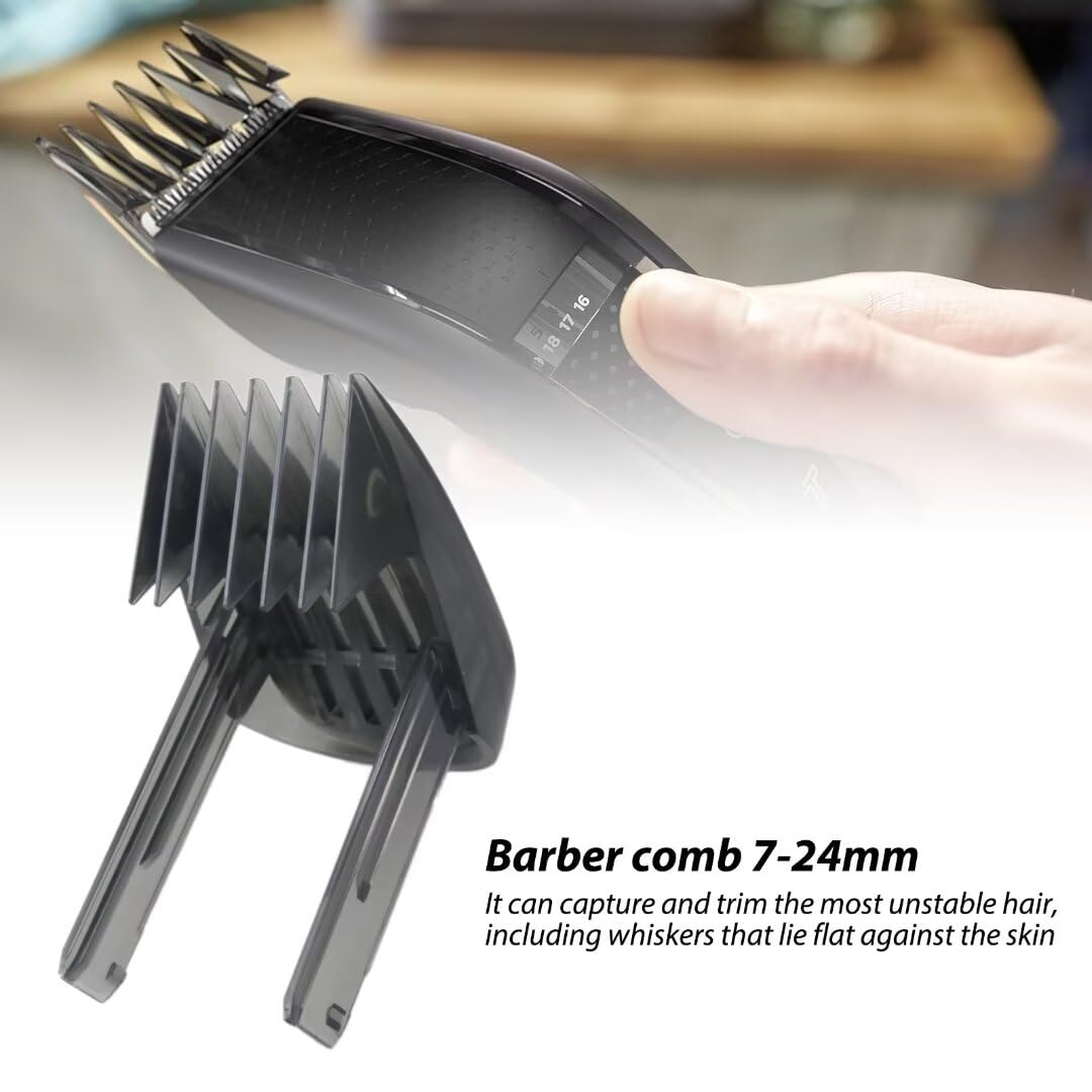 Philips HC9450 HC9490 HC9452 HC7460 Replacement Hair Clipper Comb (7-24mm) - Easy to Install & Clean - Perfect for Home Barbering & Pet Grooming