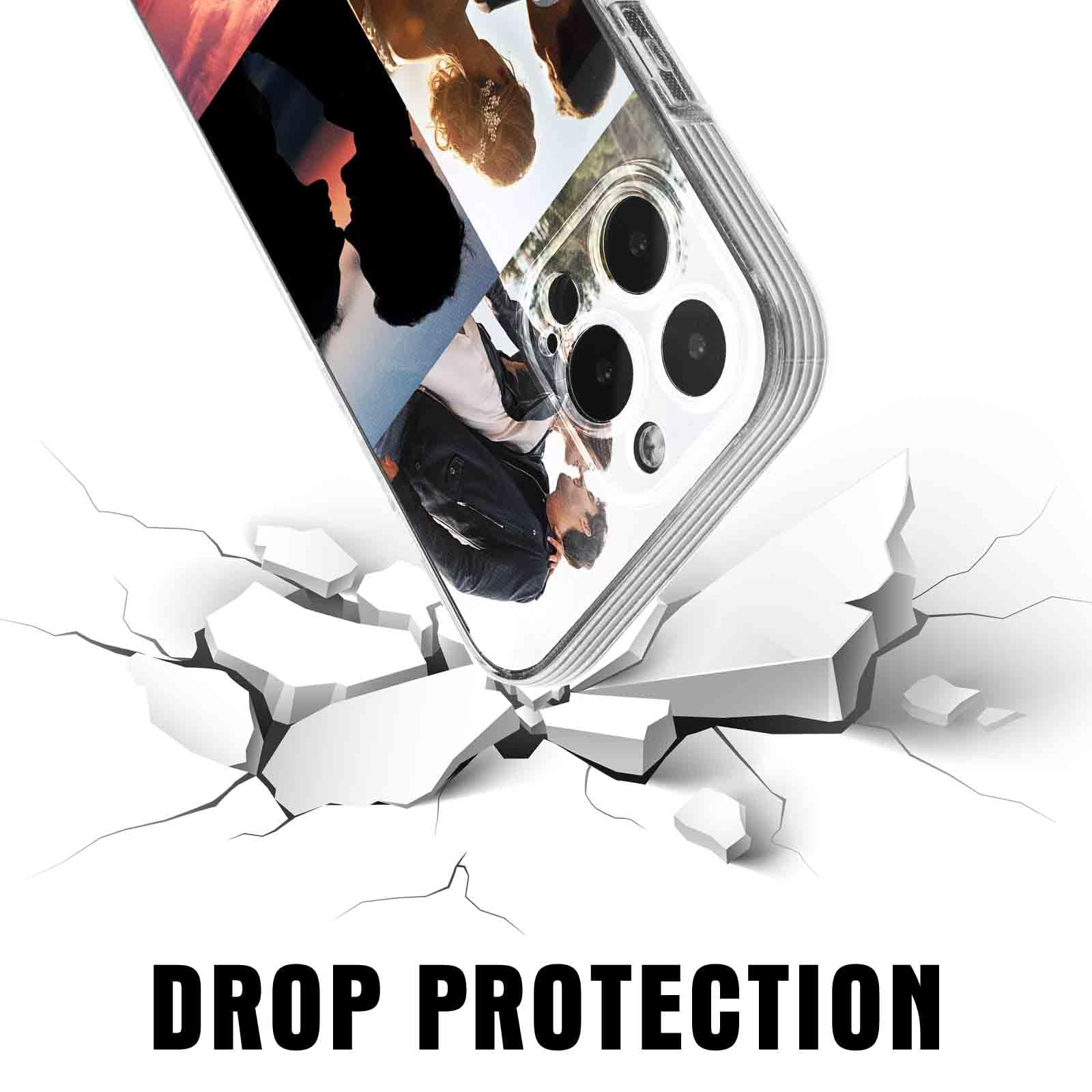 Custom Personalized Photo Phone Case for iPhone 15 14 13 12 11 XR XS X 8 7 6 - Soft Clear TPU Full Protection Cover - Great Gift for Women Men Friends Mother's Day - Perfect for Daily Use Travel & Special Occasions