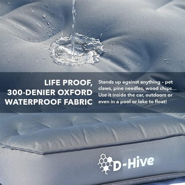 Premium SUV Air Mattress for Car Camping - Heavy Duty 300D Oxford Fabric, Extra Thick & Durable Design - Includes Electric Pump for Quick Inflation - Perfect Car Bed for Road Trips, Outdoor Adventures & Emergency Sleep Solutions