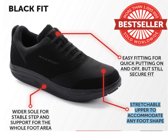 Walkmaxx Fit 3.0 Running Shoes - Lightweight Athletic Sneakers for Men & Women - Comfortable Walking & Jogging Shoes with Cushioning Support - Perfect for Gym, Trail Running & Daily Workouts