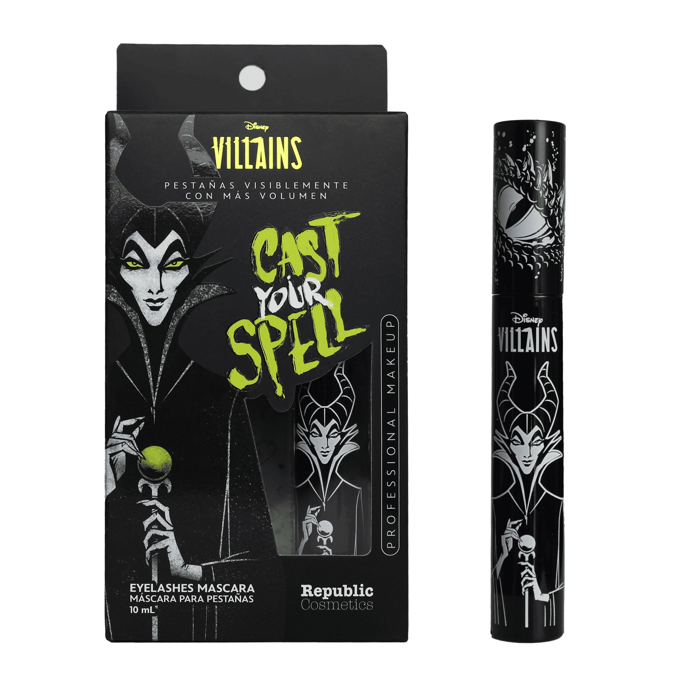 Waterproof Maleficent Mascara for Voluminous Lashes - Perfect for Halloween, Cosplay, and Themed Parties
