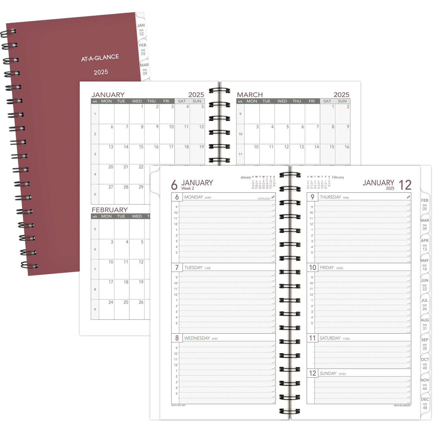 AT-A-GLANCE 2025 Weekly Planner Refill - 3.25