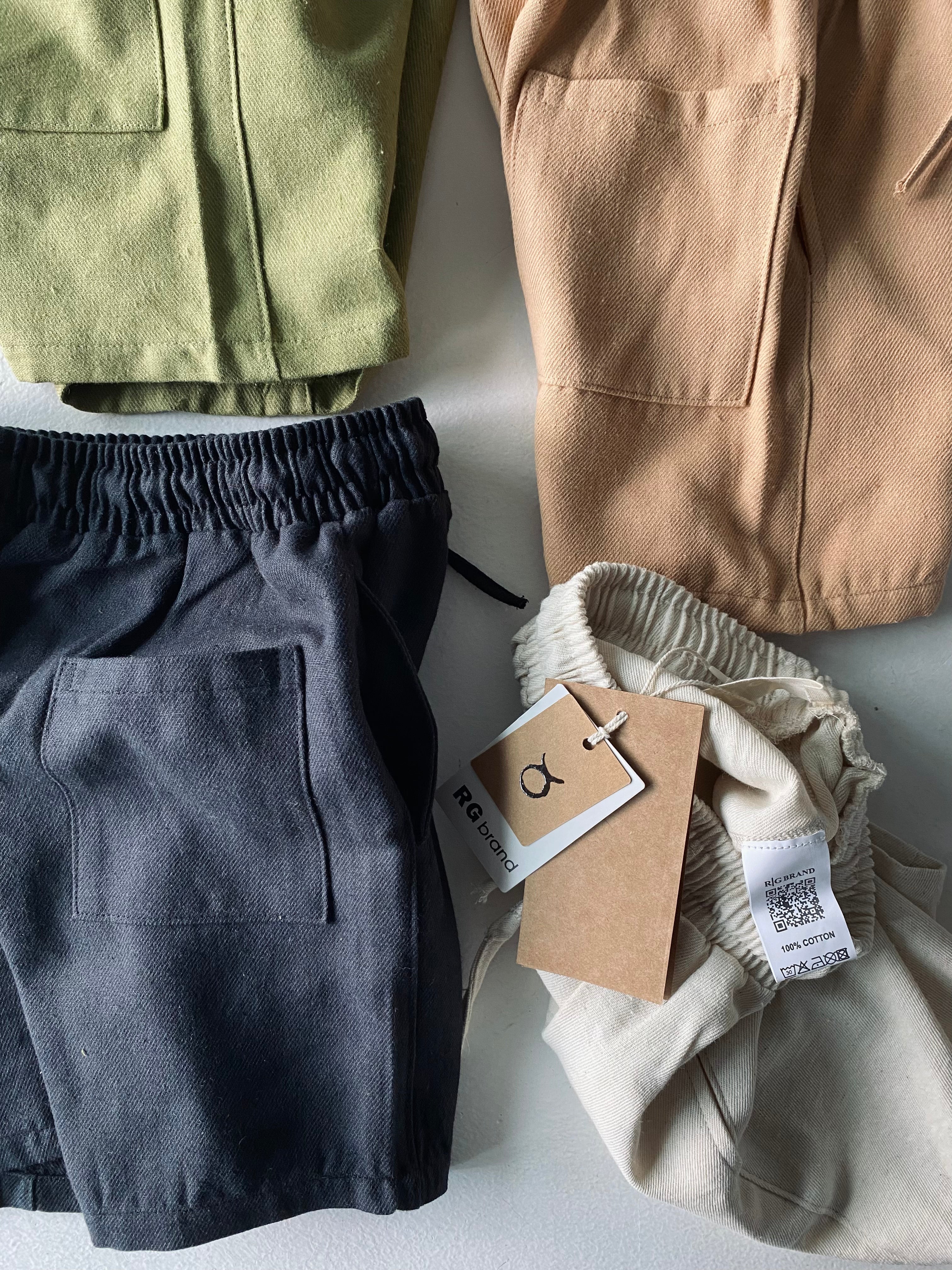 Organic Cotton Kids' Shorts for Boys & Girls Ages 3-9 - Breathable Summer Playwear for Beach, Park & Outdoor Activities