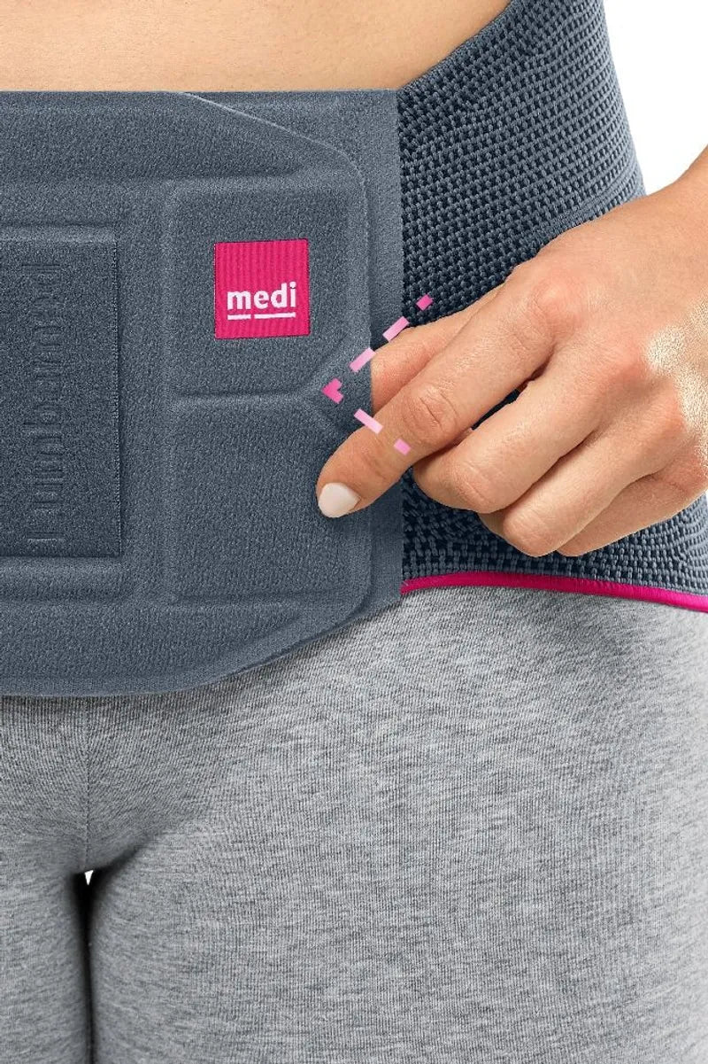 Medi Lumbamed Basic Back Support Belt - Adjustable Lumbar Brace for Lower Back Pain Relief - Ideal for Office Work, Driving & Post-Surgery Recovery