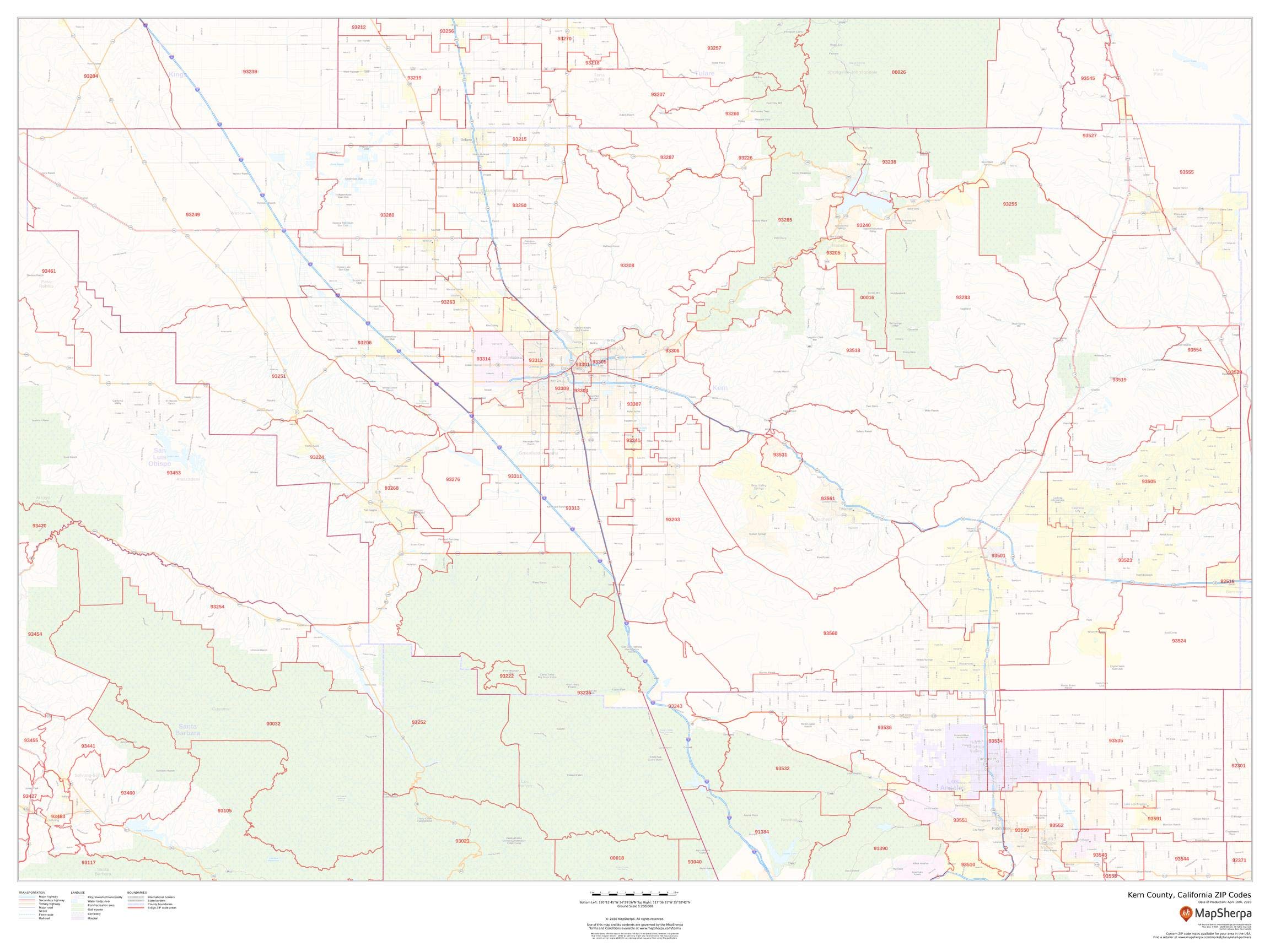 California Zip Code Map - 48