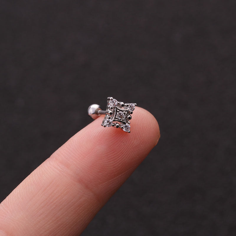 20G Heart Helix Stud Earrings for Upper Lobe Piercing - Hypoallergenic Surgical Steel Cartilage Jewelry - Perfect for Daily Wear, Parties & Gifts | HSPJ1937