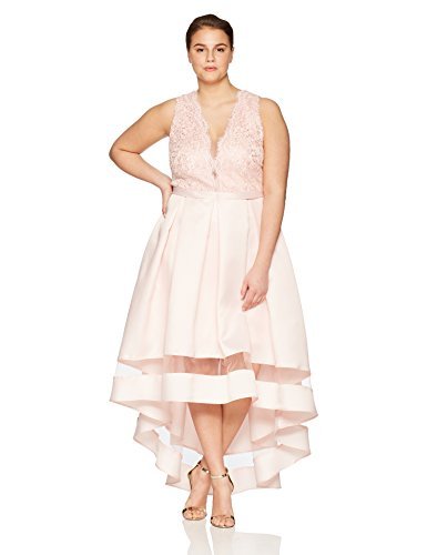 Marina Women's Plus Size Hi-Lo Embroidered Maxi Dress - Elegant Boho Chic Formal Gown for Weddings, Parties & Special Occasions