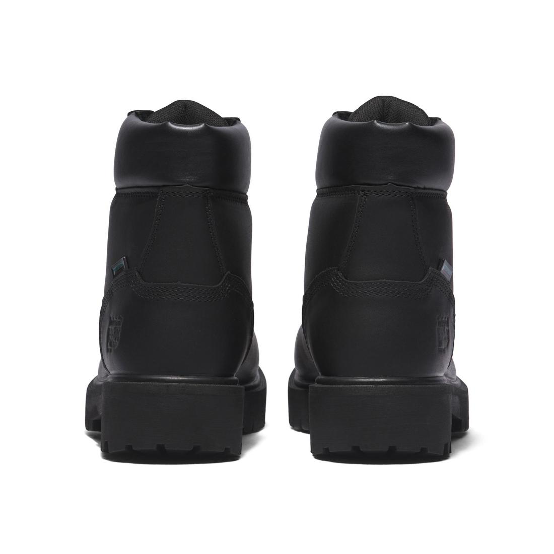 **6 Inch Soft Toe Waterproof Insulated Work Boots for Men - 200G Thinsulate, Black - Ideal for Construction, Hiking & Outdoor Activities**