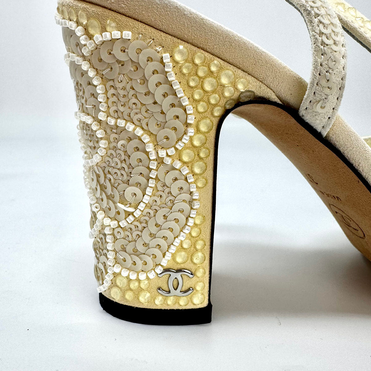 Chanel Classic Black Leather Pumps Size 5 - Women's Luxury High Heel Shoes for Office, Party & Formal Events