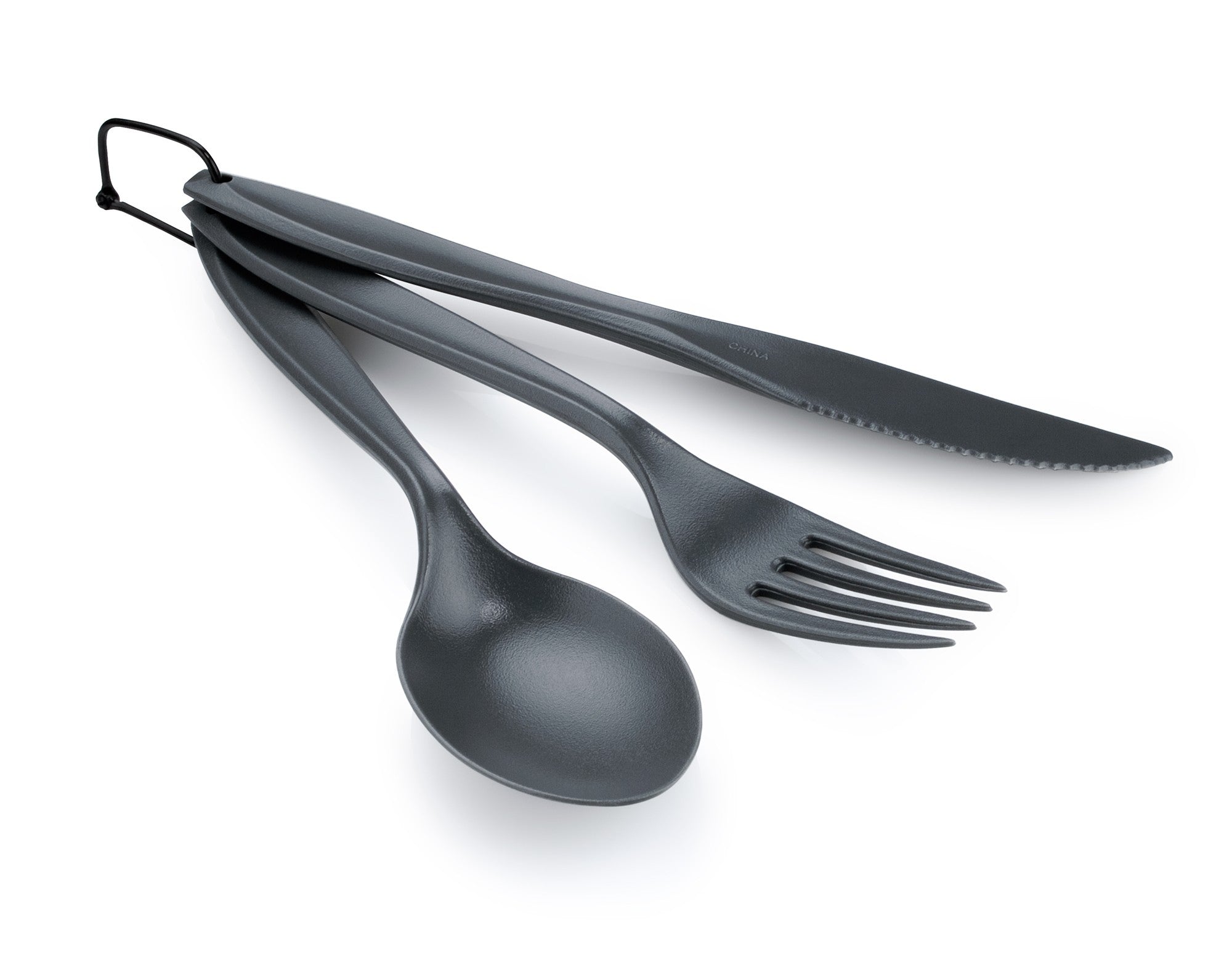 3-Piece Ring Cutlery Set - Stainless Steel Travel Utensils with Case | Perfect for Camping, Hiking, Picnics & On-the-Go Meals