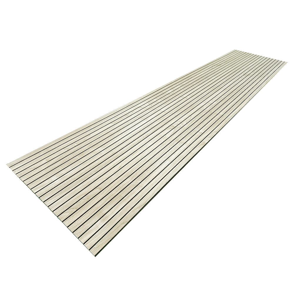 WOODFLEX Flexible Acoustic Wood Slat Wall Panel - Oak Veneer 2700mm x 600mm Slim Design for Home Theater & Office Soundproofing