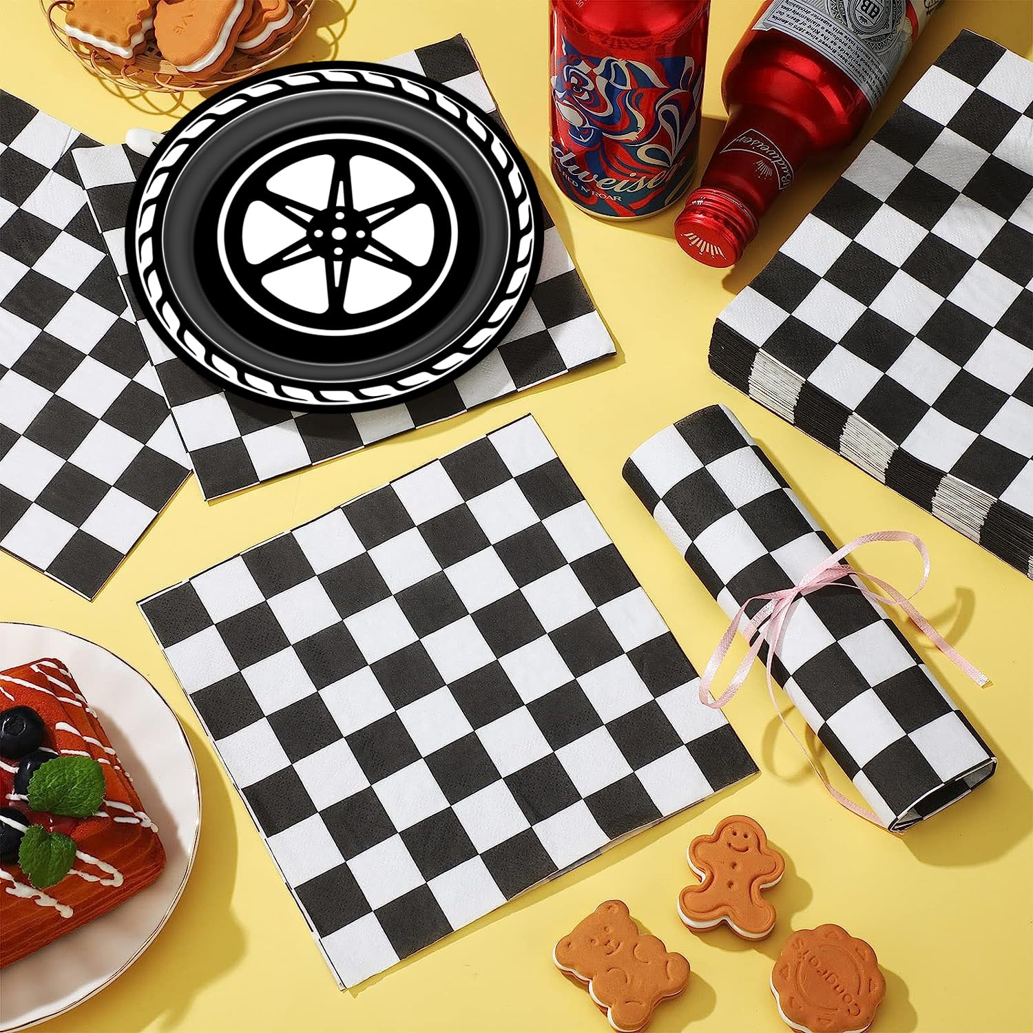 Race Car Birthday Party Supplies - Decorations, Plates & Napkins for Boys - Fast Racing Monster Truck Hot Wheels Theme - Ideal for Kids' Birthday Celebrations, Themed Parties & Car Enthusiast Events