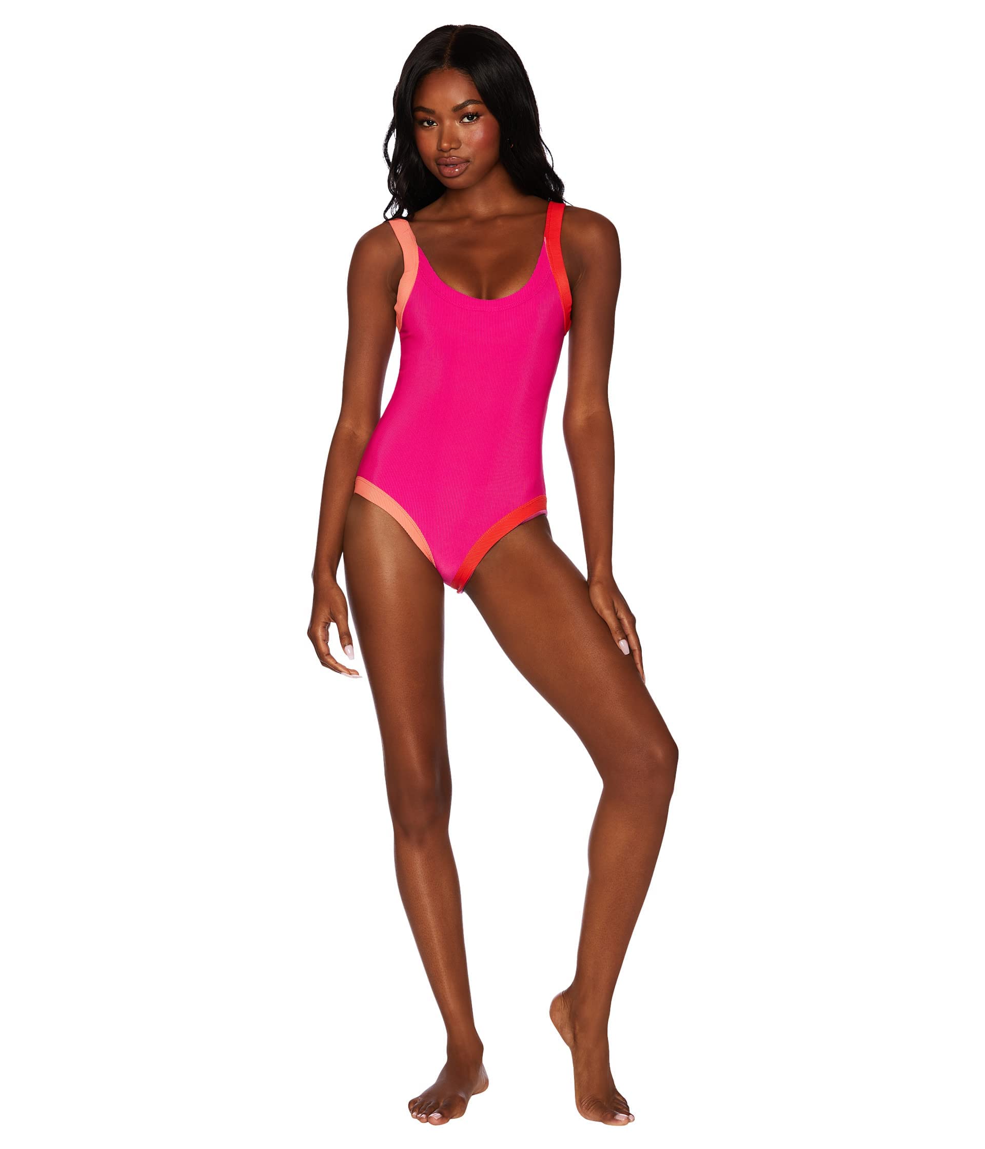 Beach Riot Linda One-Piece Swimsuit - Women's Sexy High Cut Bathing Suit for Summer Vacation, Pool Party & Beach Getaway