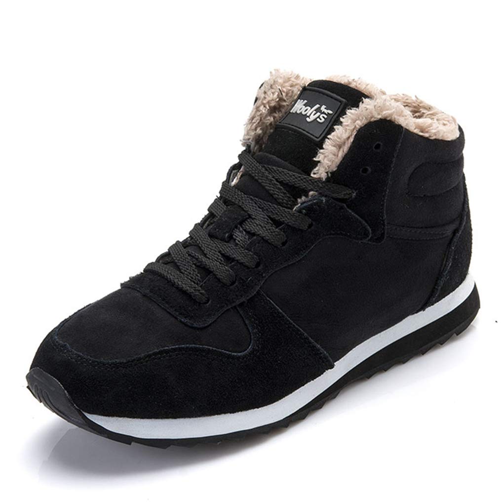 Women's Winter Ankle Boots with Fur Lining - Lace-Up Round Toe Warm Casual Flats for Women - Perfect for Daily Wear, Office, and Winter Outfits