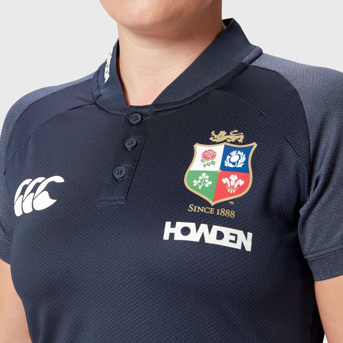 Canterbury British & Irish Lions Women's Performance Polo Shirt - Navy Blue Rugby Jersey for Training & Match Days - Perfect for Fans & Players