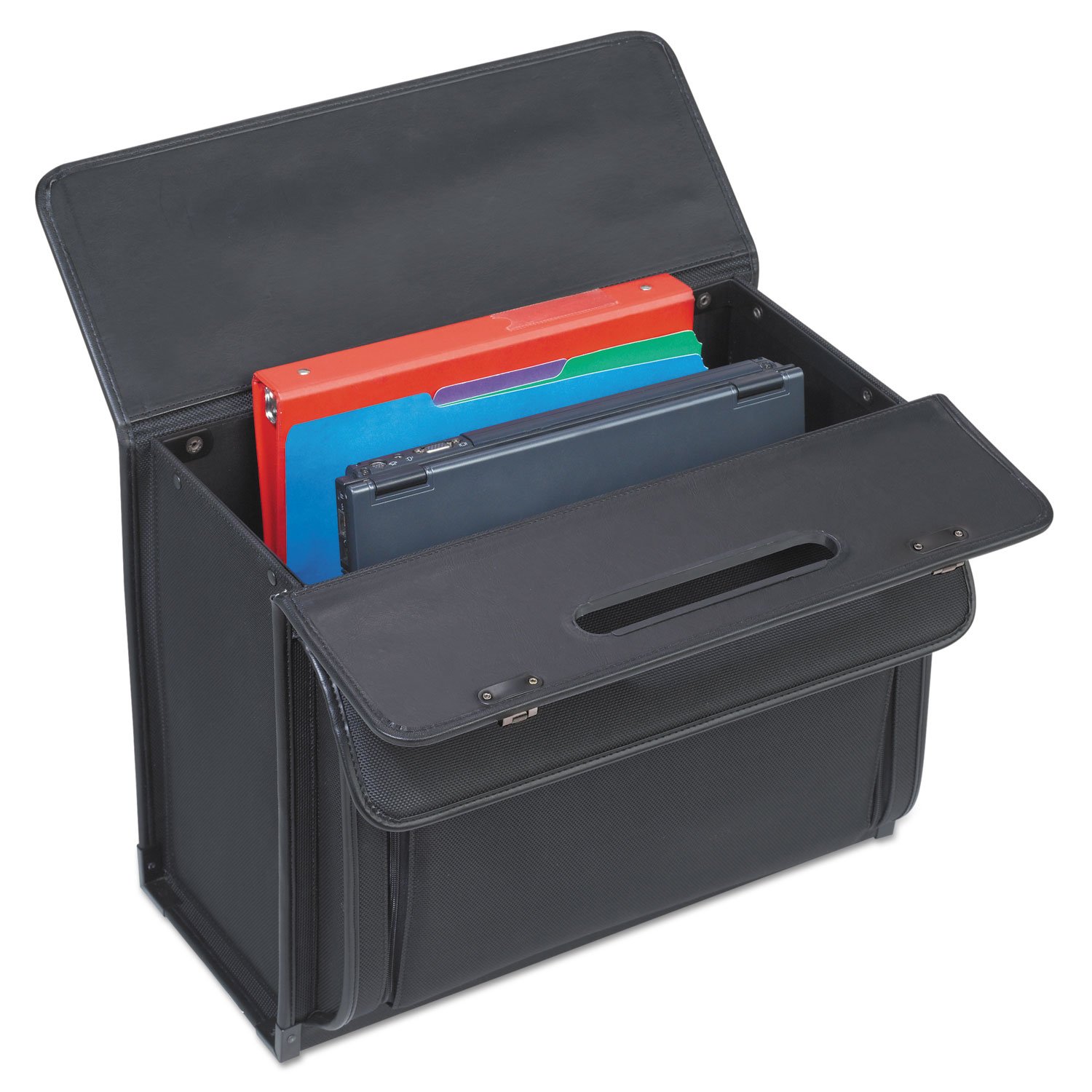 Solo PV784 Classic Rolling Catalog Case - 16-Inch Black Expandable Briefcase (18