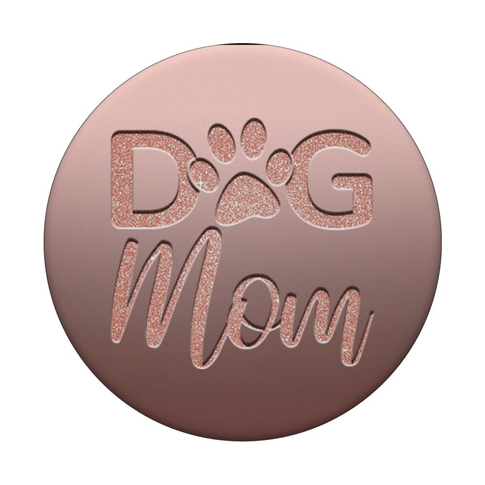 Dark Light Pink Dog Mom PopSockets PopGrip - Adhesive Phone Grip & Stand for iPhone, Samsung, Smartphones - Perfect for Pet Lovers, Daily Use, Selfies, and Secure Phone Handling