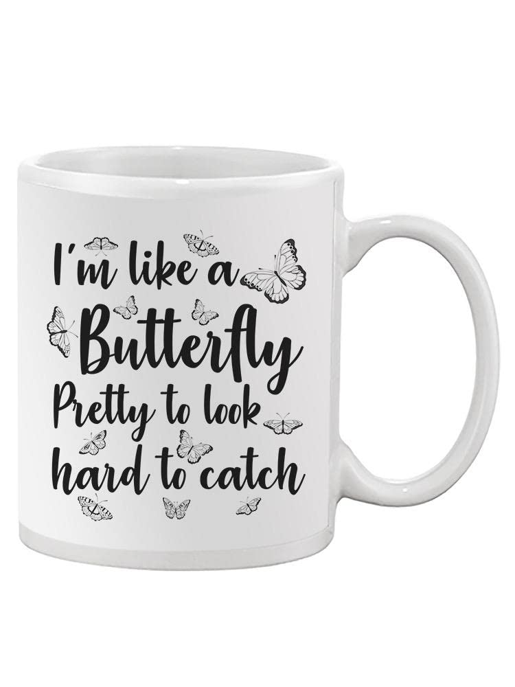 Butterfly Mug - Unique Ceramic Coffee Cup with Colorful Butterfly Design - Perfect for Tea, Coffee, or Hot Chocolate at Home or Office