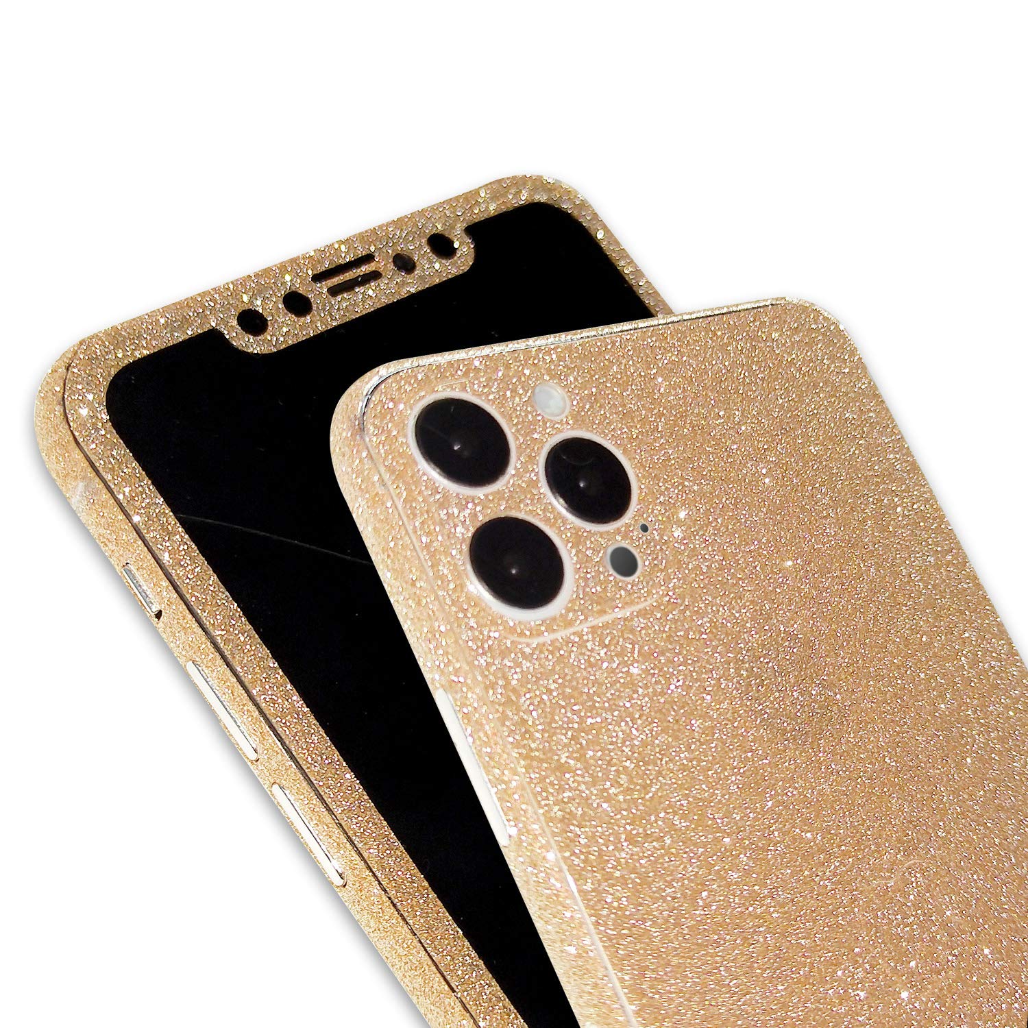 **Omio Glitter Skin Sticker for iPhone 12 Pro - Ultra Thin Sparkle Bling Diamond Full Body Wrap, Precise Fit, Dustproof, Anti-Fingerprint & Scratch-Resistant | Perfect for Daily Use, Parties & Gifting**
