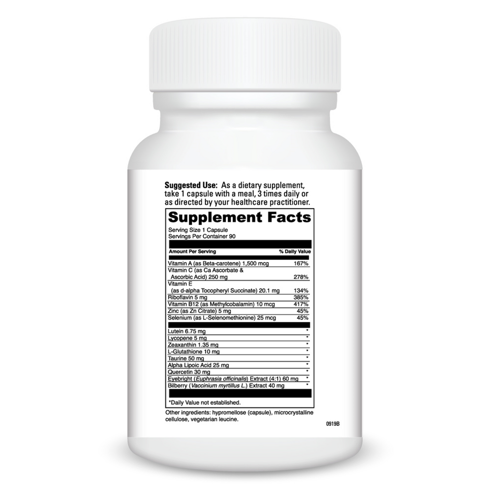Davinci Labs Healthy Eyes Supplement - Vision Support with Lutein & Zeaxanthin - Eye Health Vitamins for Adults - Perfect for Computer Users & Gamers