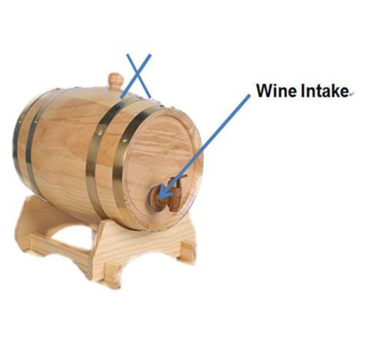 10L Oak Whiskey Barrel Dispenser - Premium Aging Barrel for Wine, Spirits, Beer & Liquor Storage - White Oak Home Bar Decor - Perfect for Whiskey Aging, Cocktail Making & Bar Display